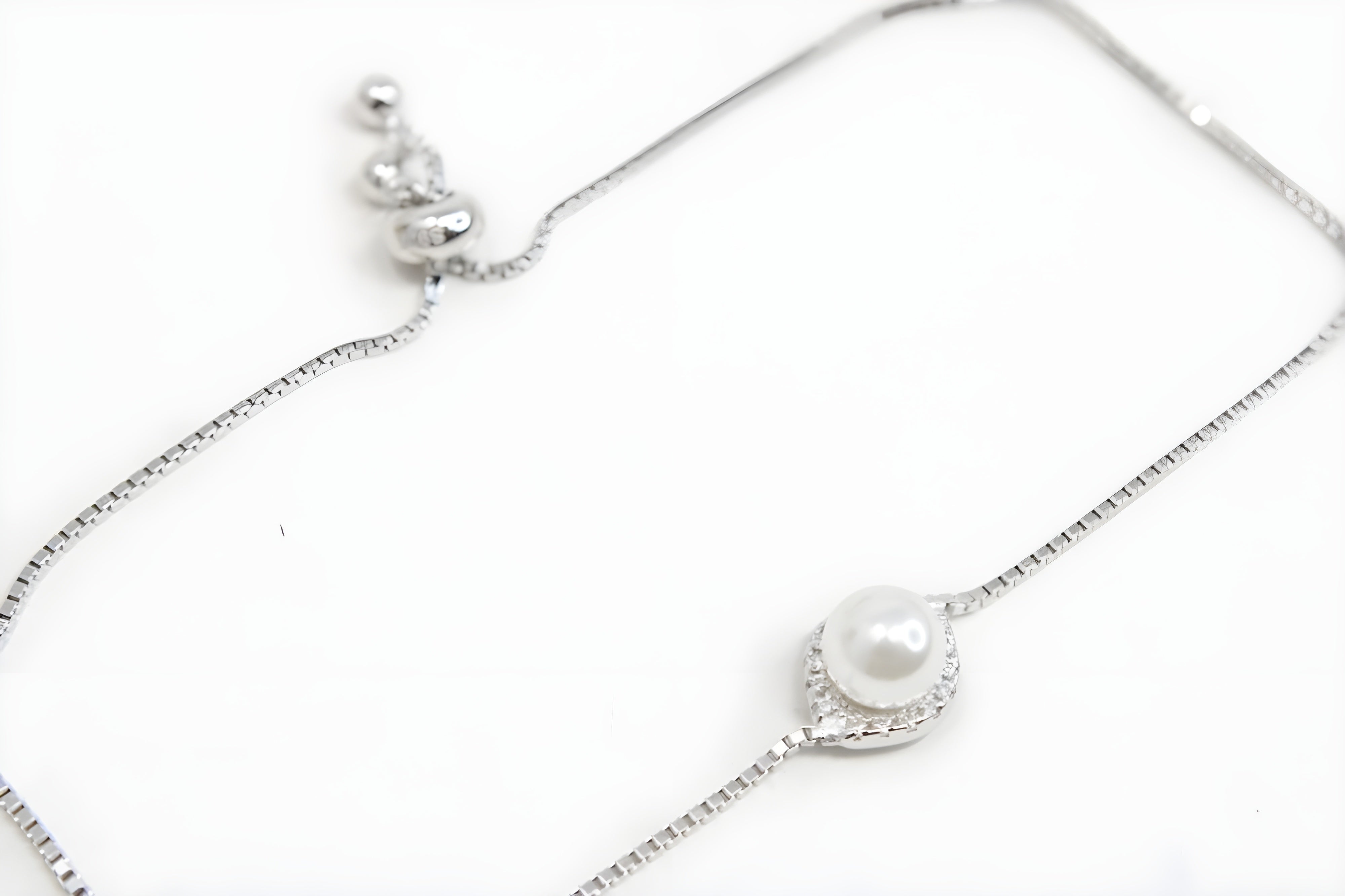 Sterling Silver Swarovski Crystal Sophisticate Classic Pearl Bracelet