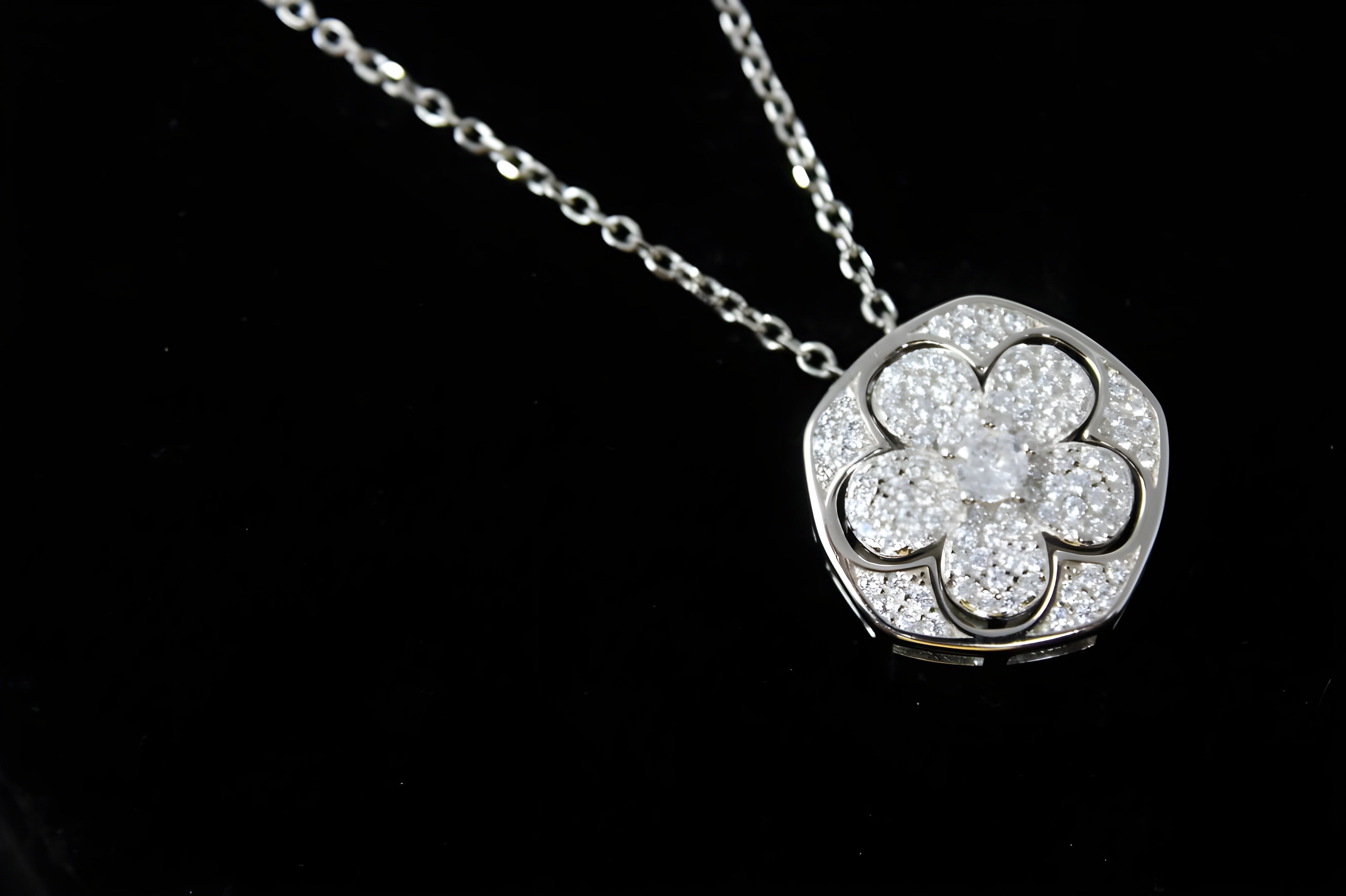 Sparkling Blossom Pendant Featuring VeeLux Premium Crystals