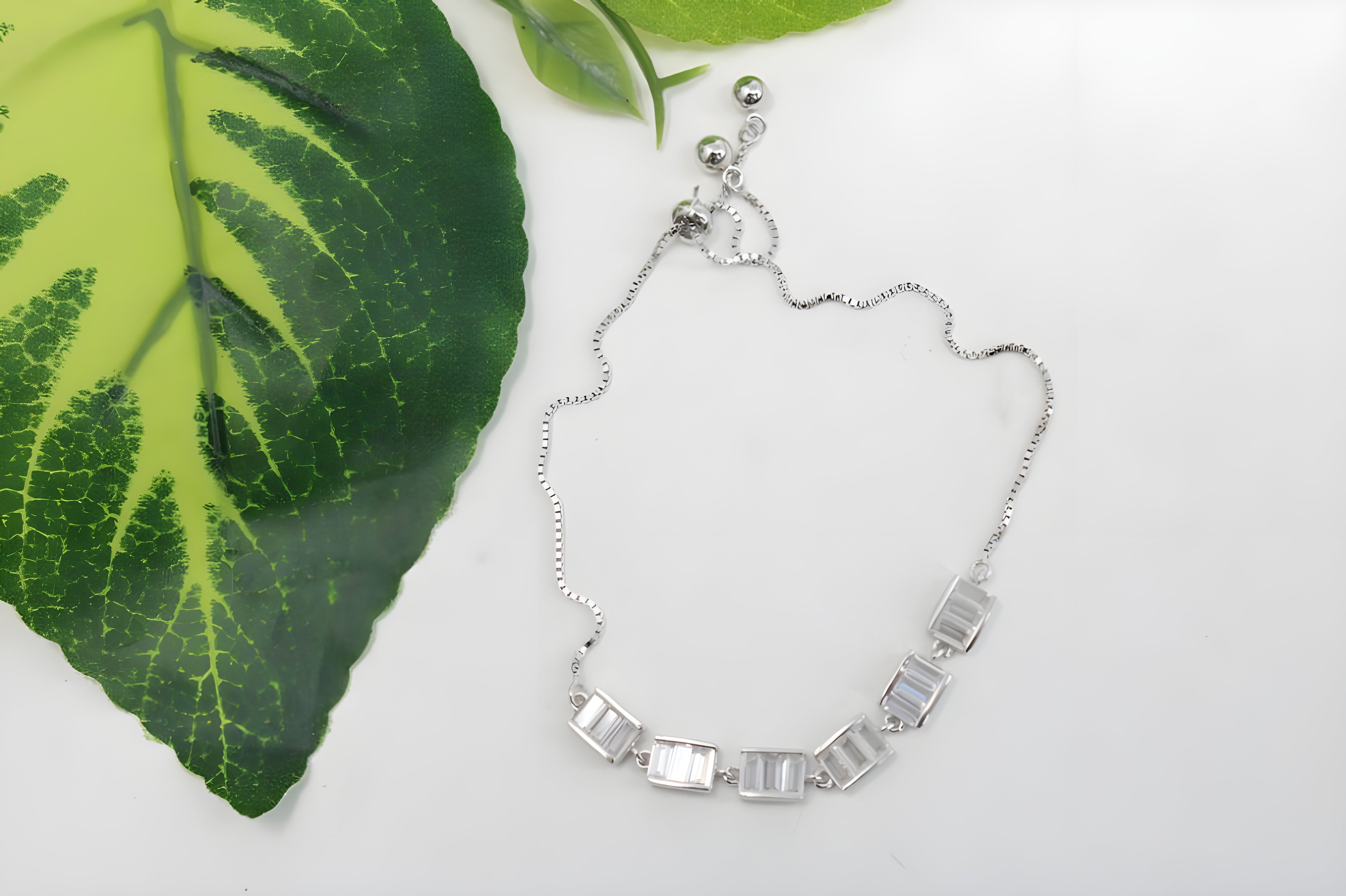 Sterling Silver Swarovski Crystal Sophisticate Classic Shimmer Bracelet