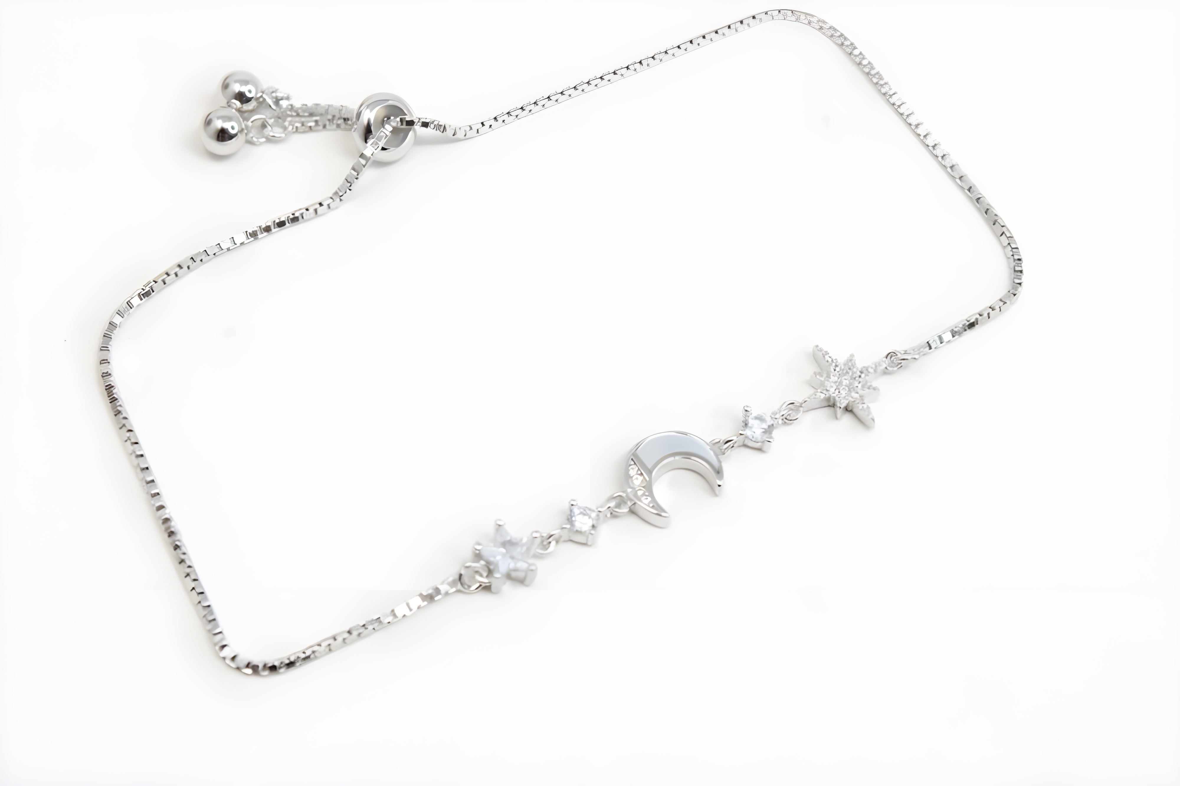 Celestial Charm Sterling Silver Bracelet