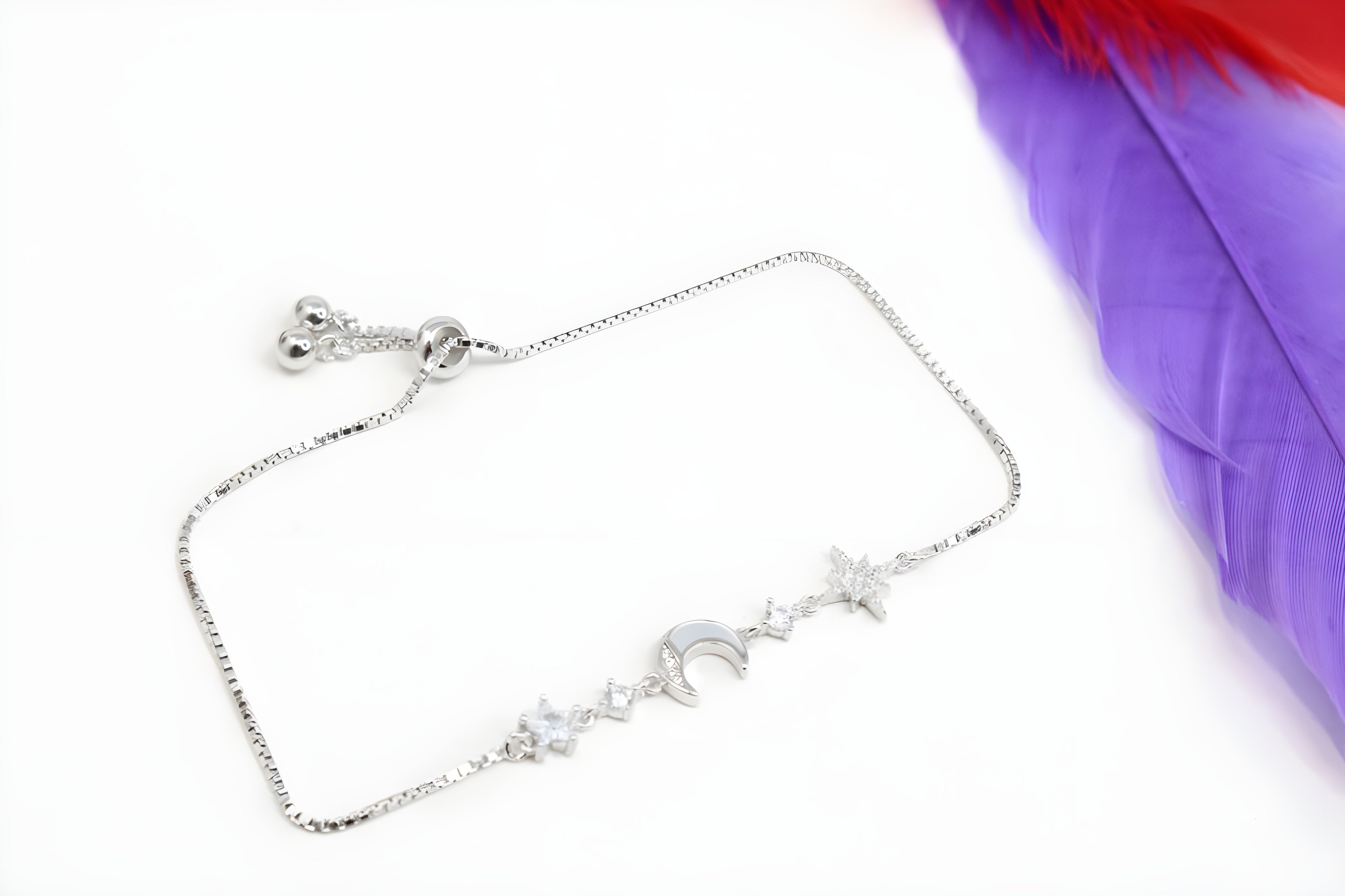 Celestial Charm Sterling Silver Bracelet