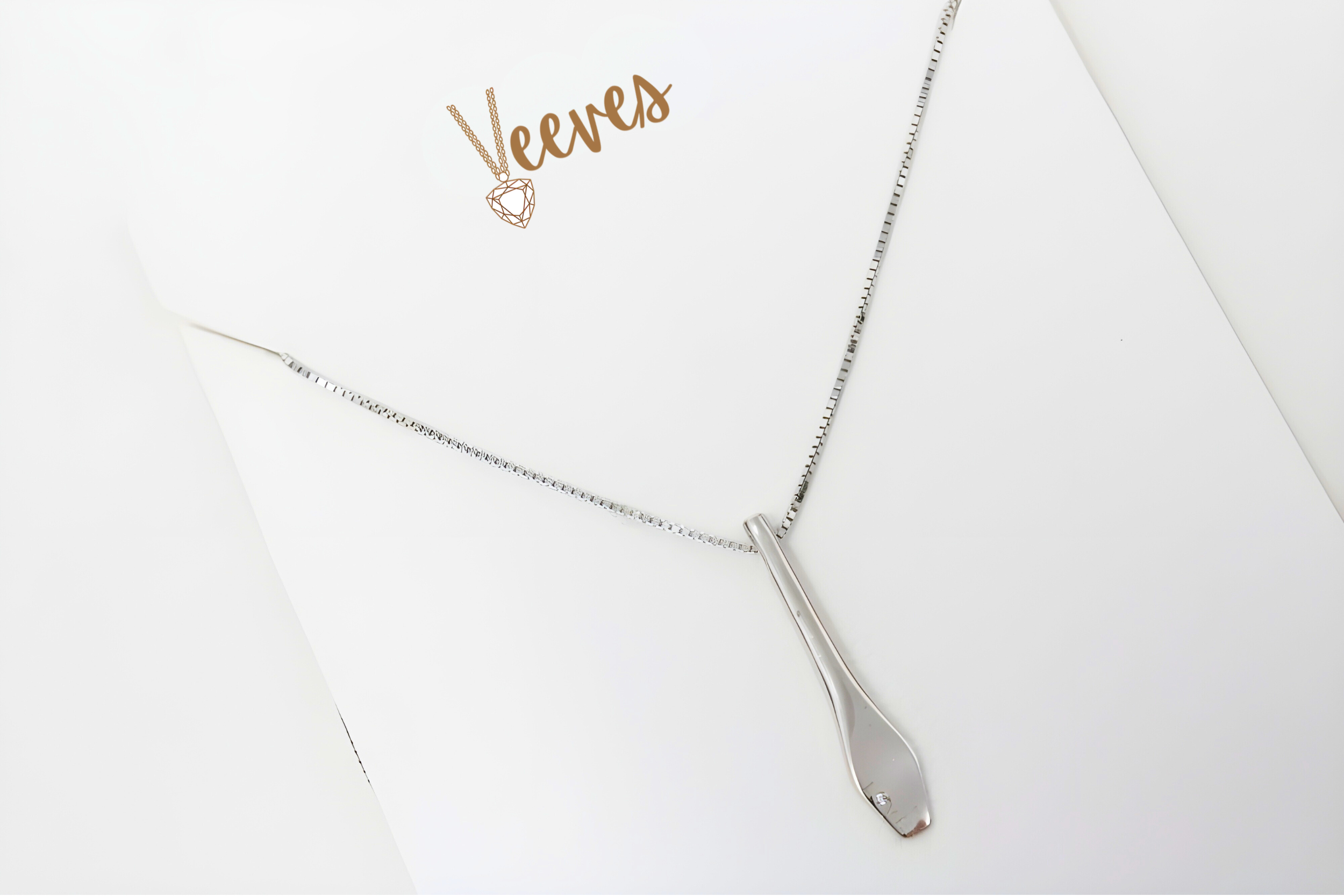 Sleek Silver Love Bar Necklace with Engraving