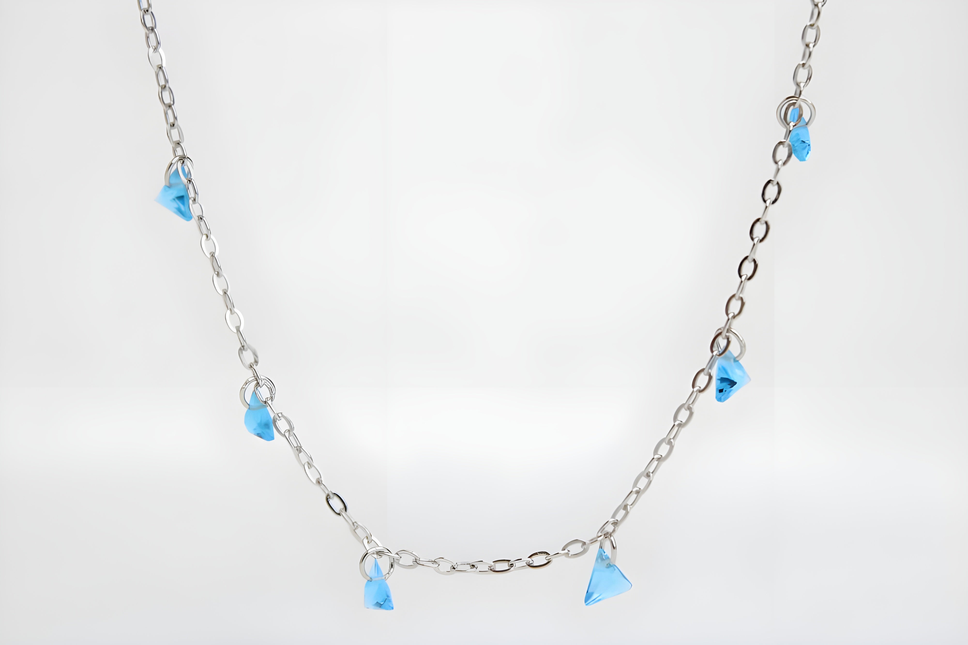 Sparkling Triangle Charm Necklace with VeeLux Premium Crystals