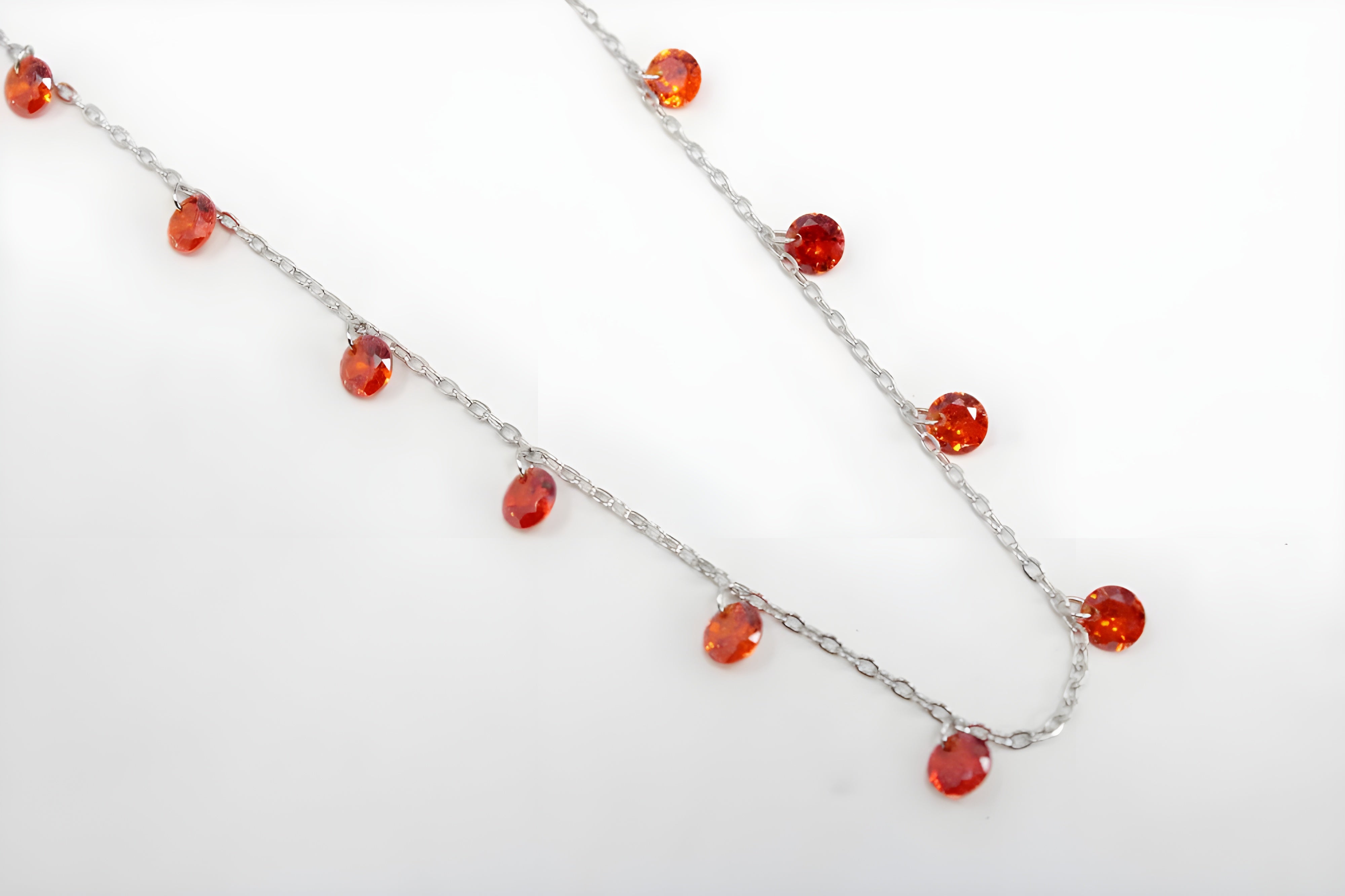 Statement-Making Red Diamond VeeLux Crystal Necklace