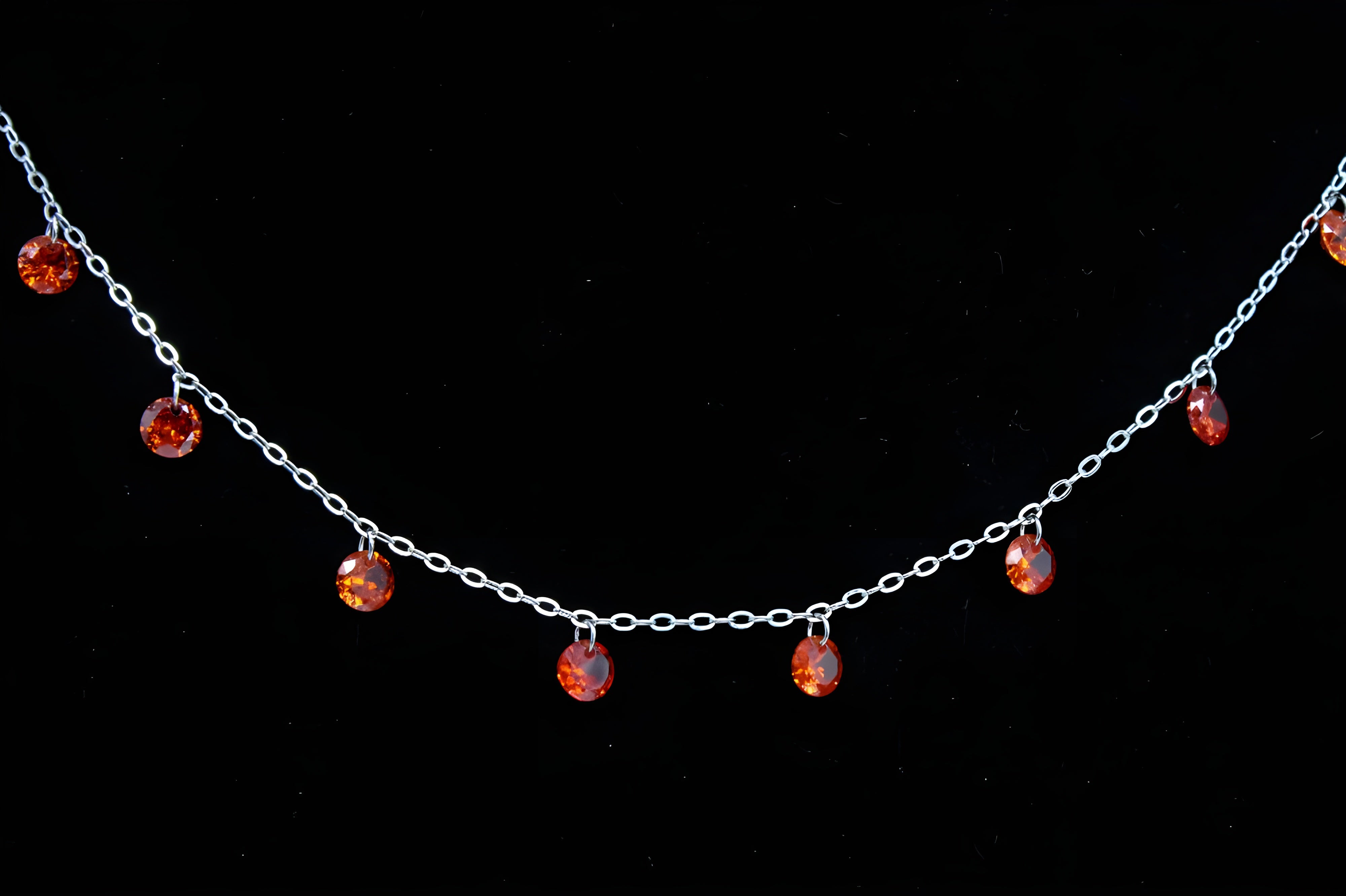 Statement-Making Red Diamond VeeLux Crystal Necklace