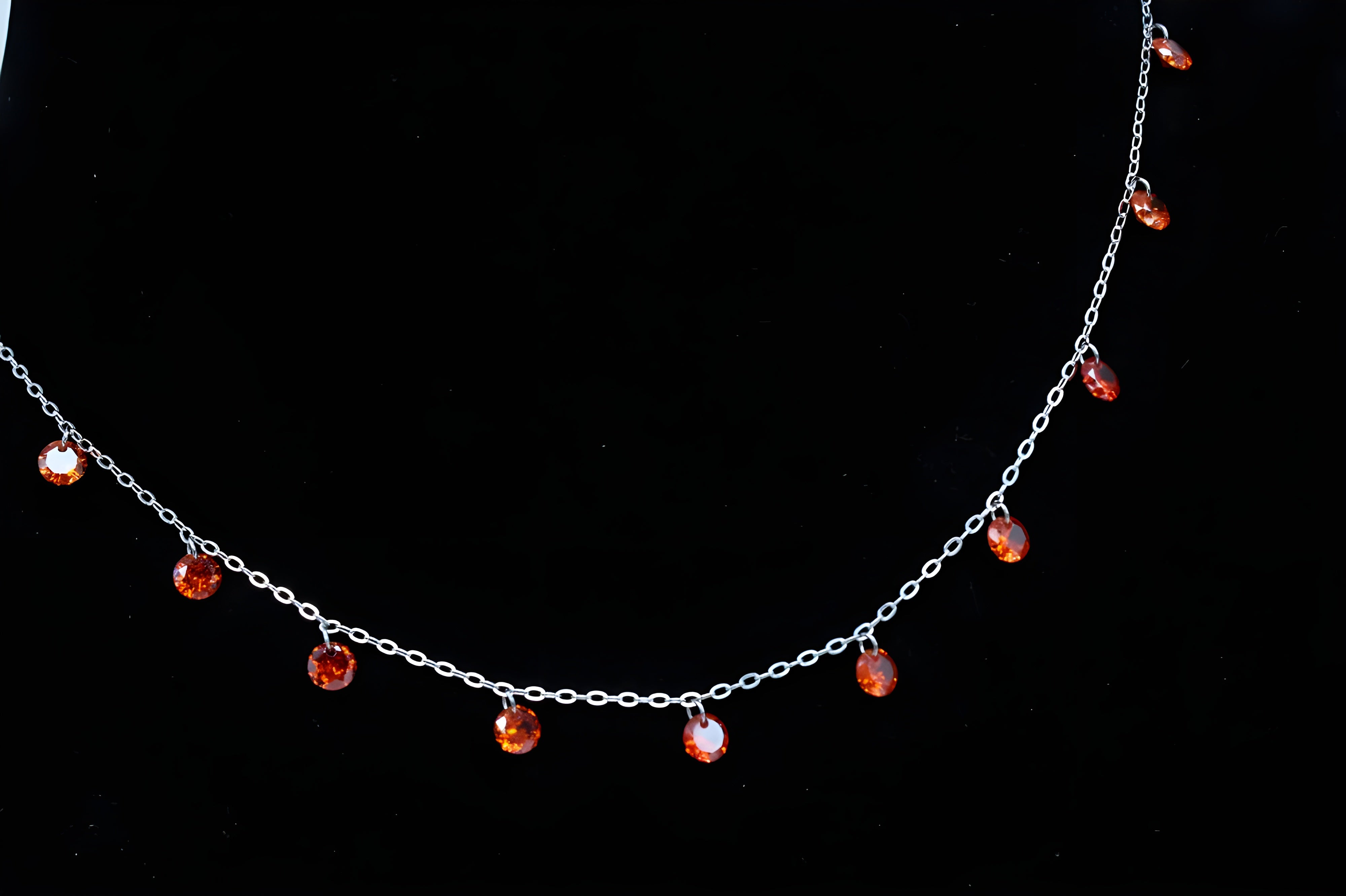 Statement-Making Red Diamond VeeLux Crystal Necklace