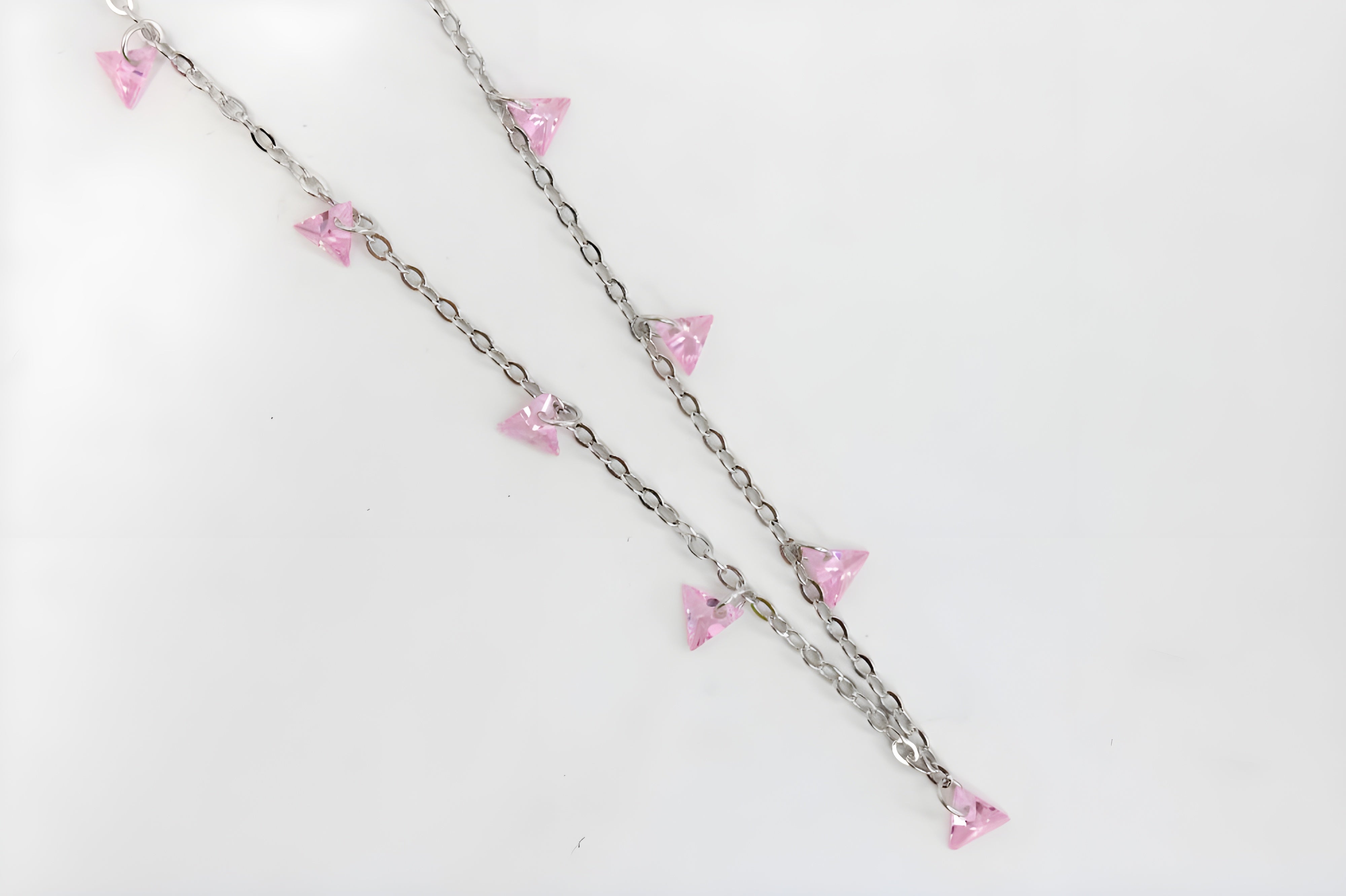 Blush Pink Triad Necklace