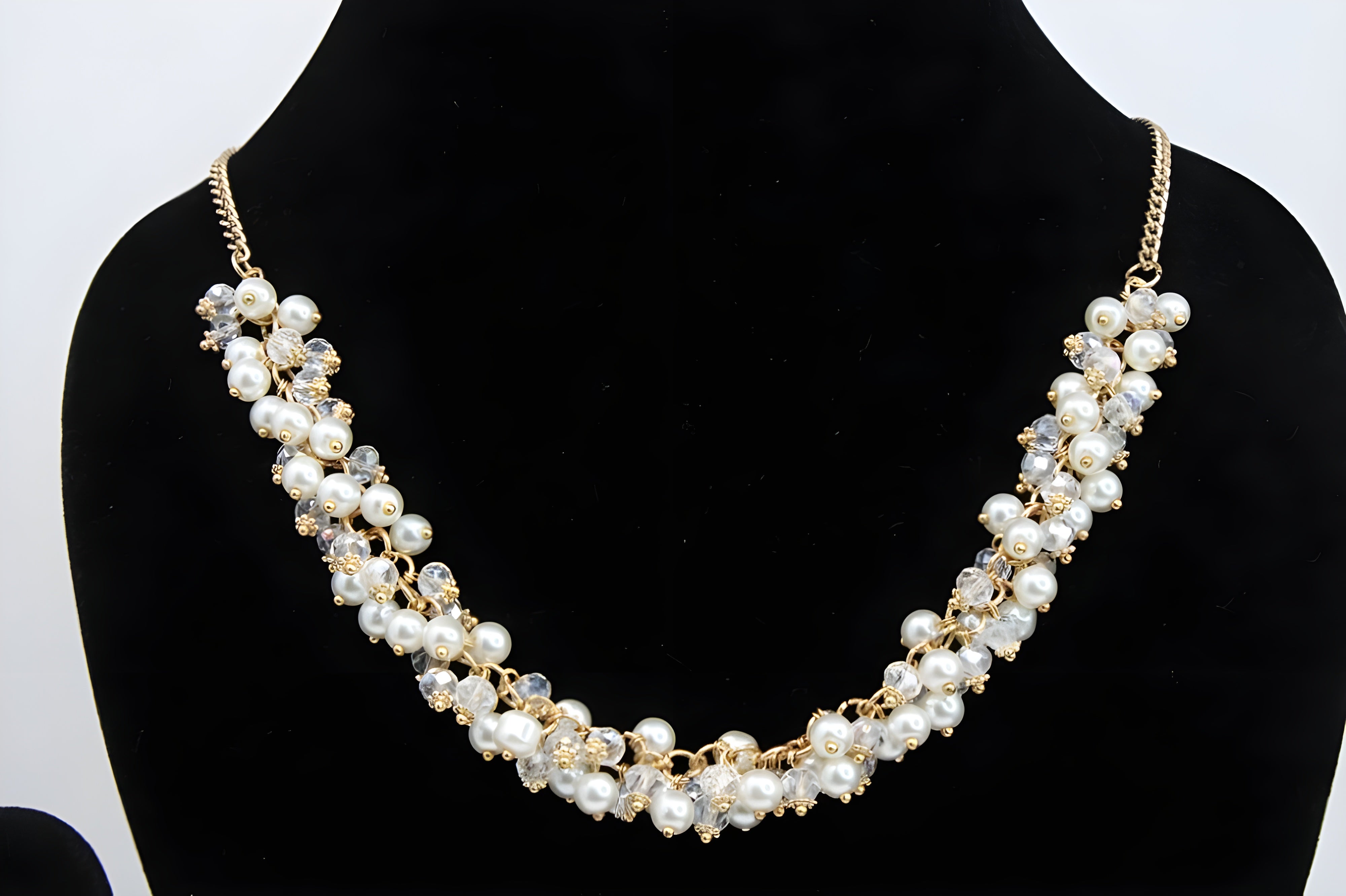 Auric Elegance Pearl Necklace