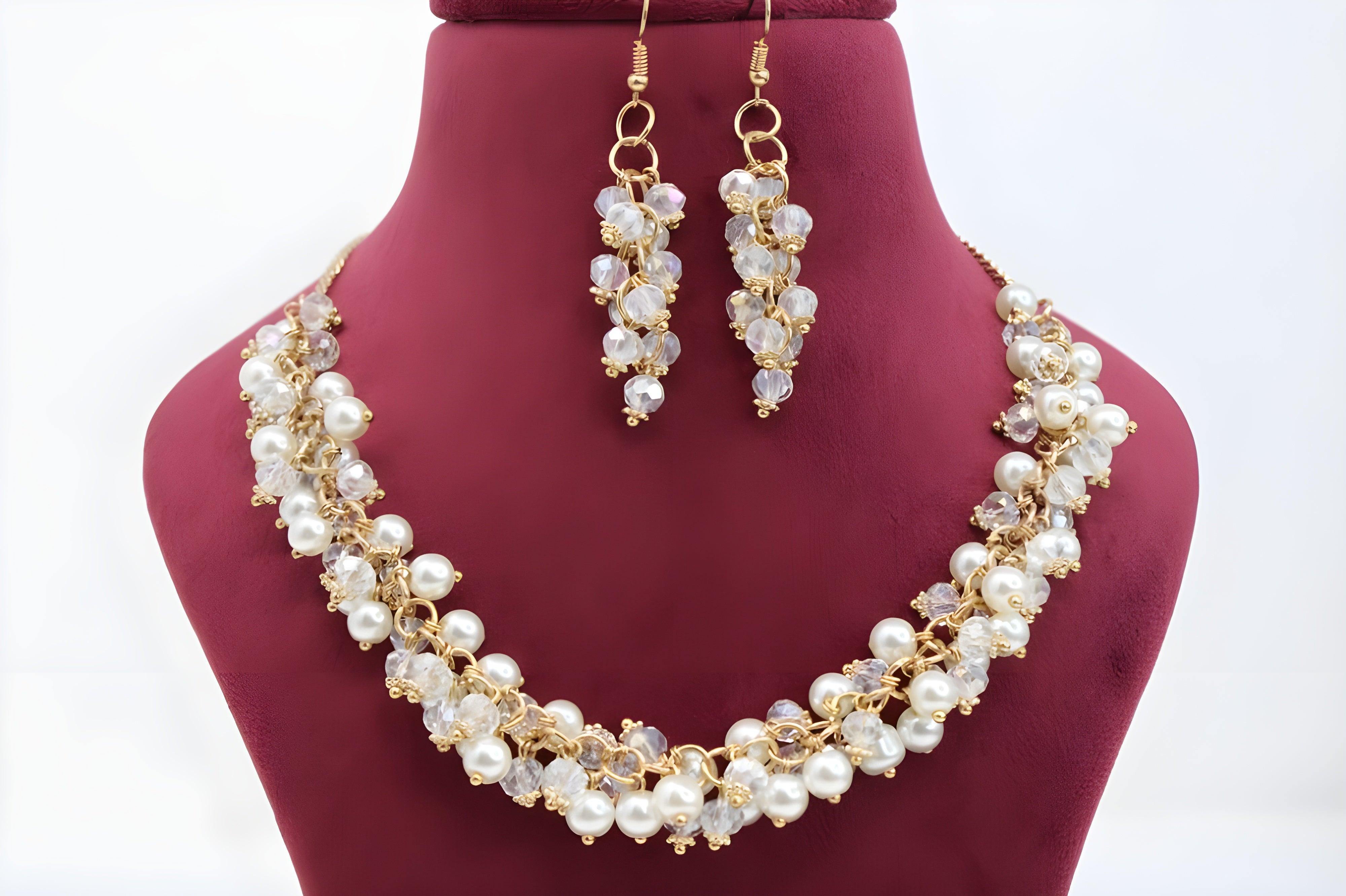 Auric Elegance Pearl Necklace