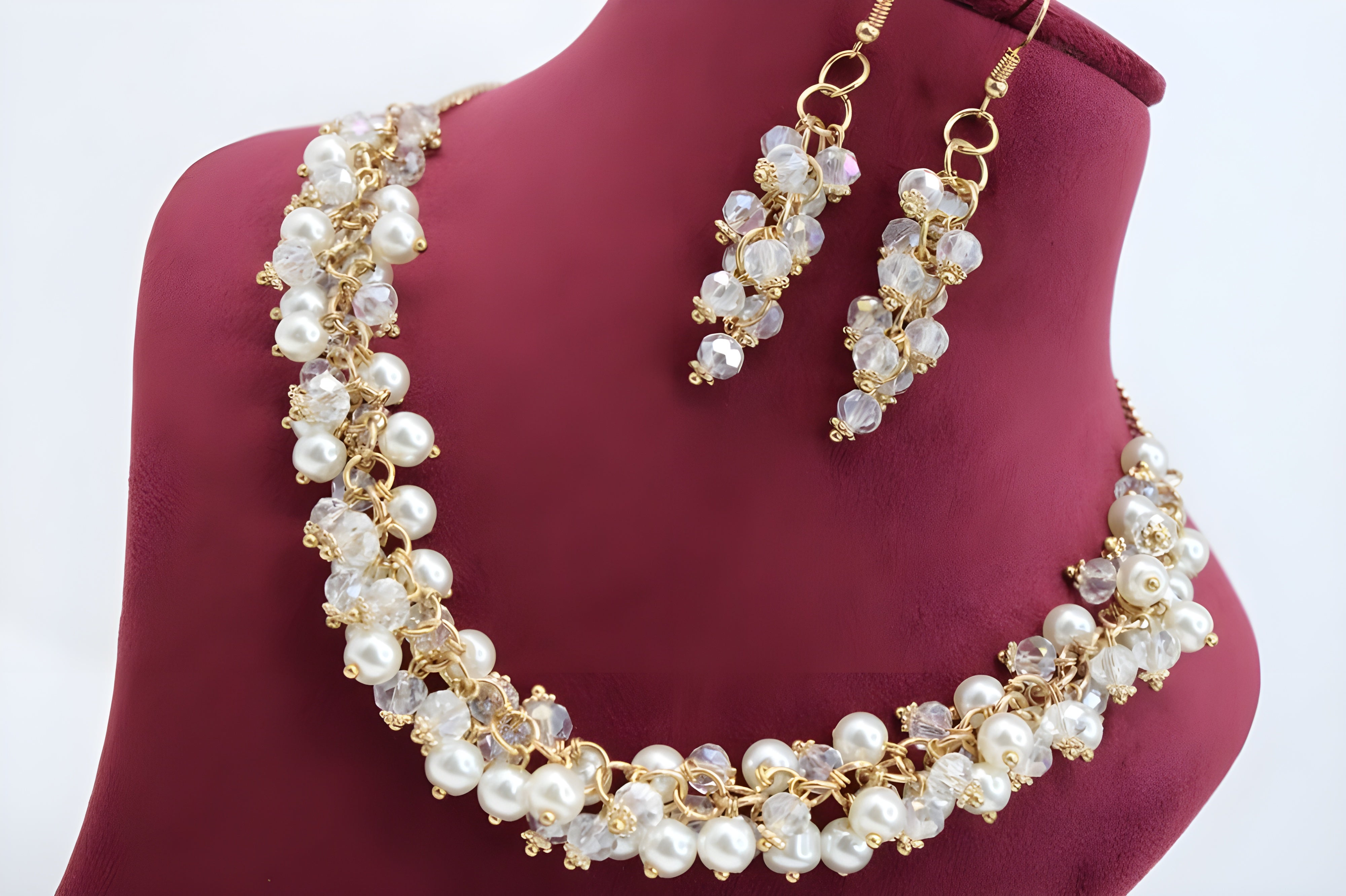 Auric Elegance Pearl Necklace