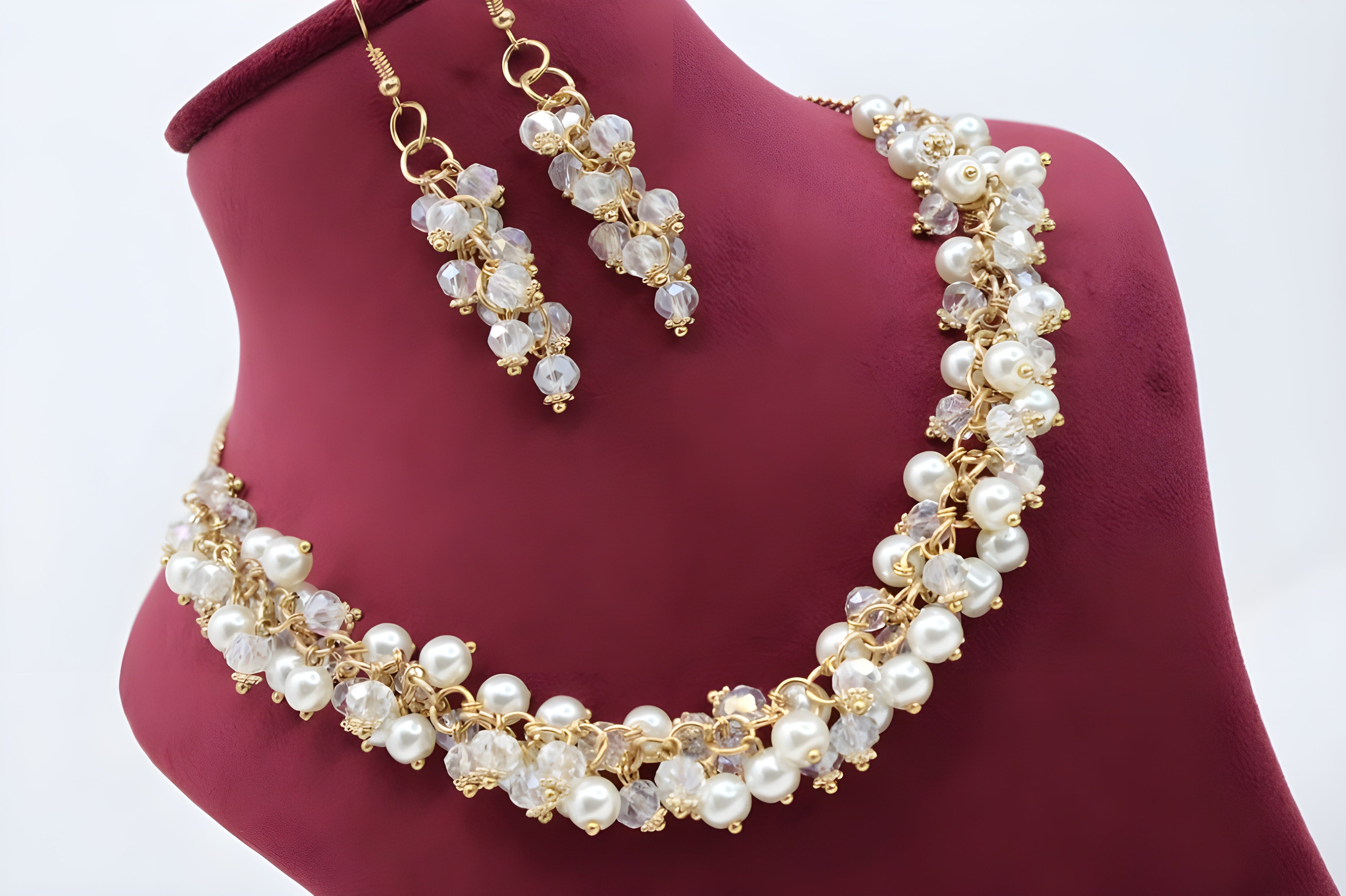 Auric Elegance Pearl Necklace