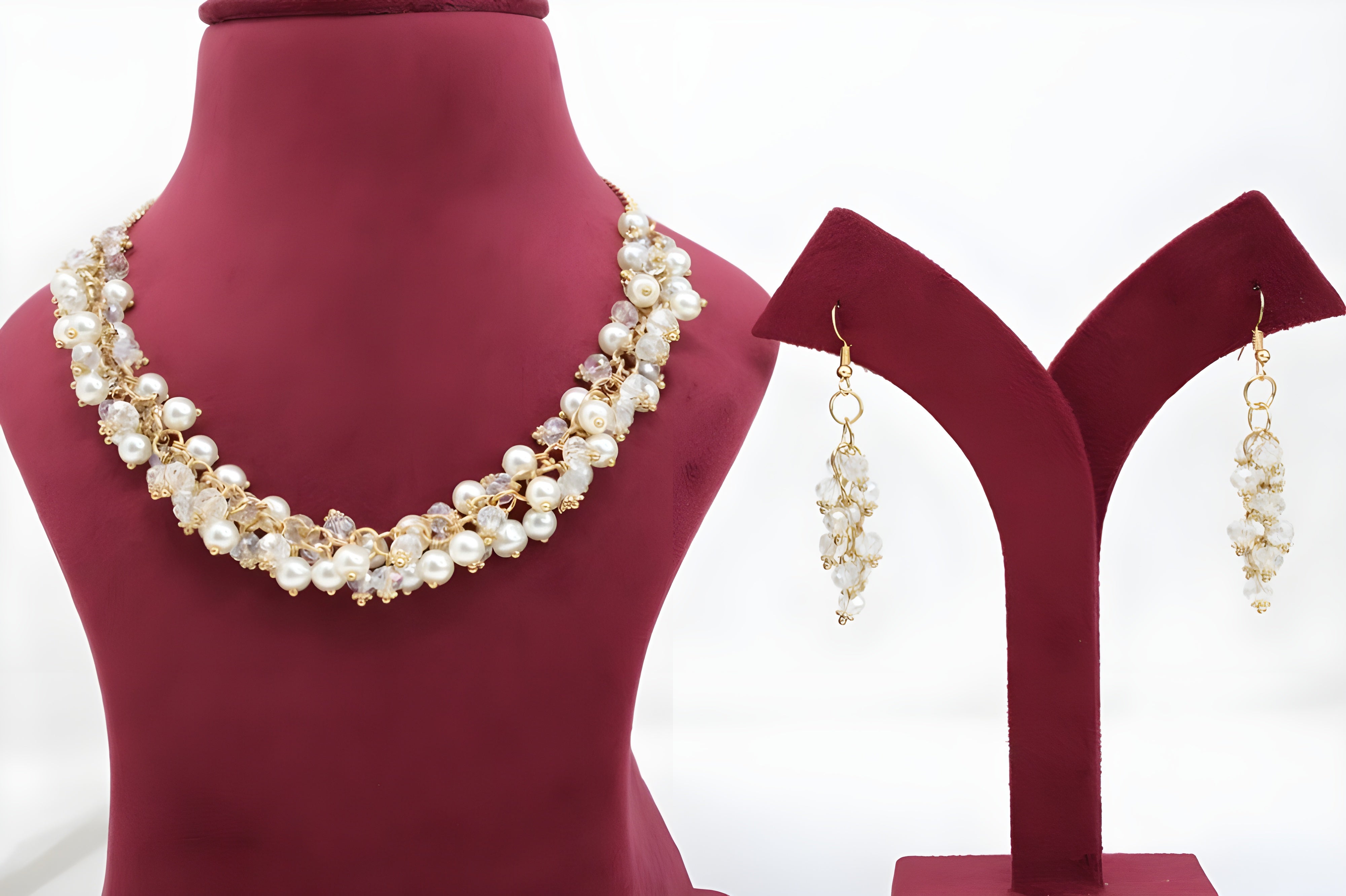 Auric Elegance Pearl Necklace