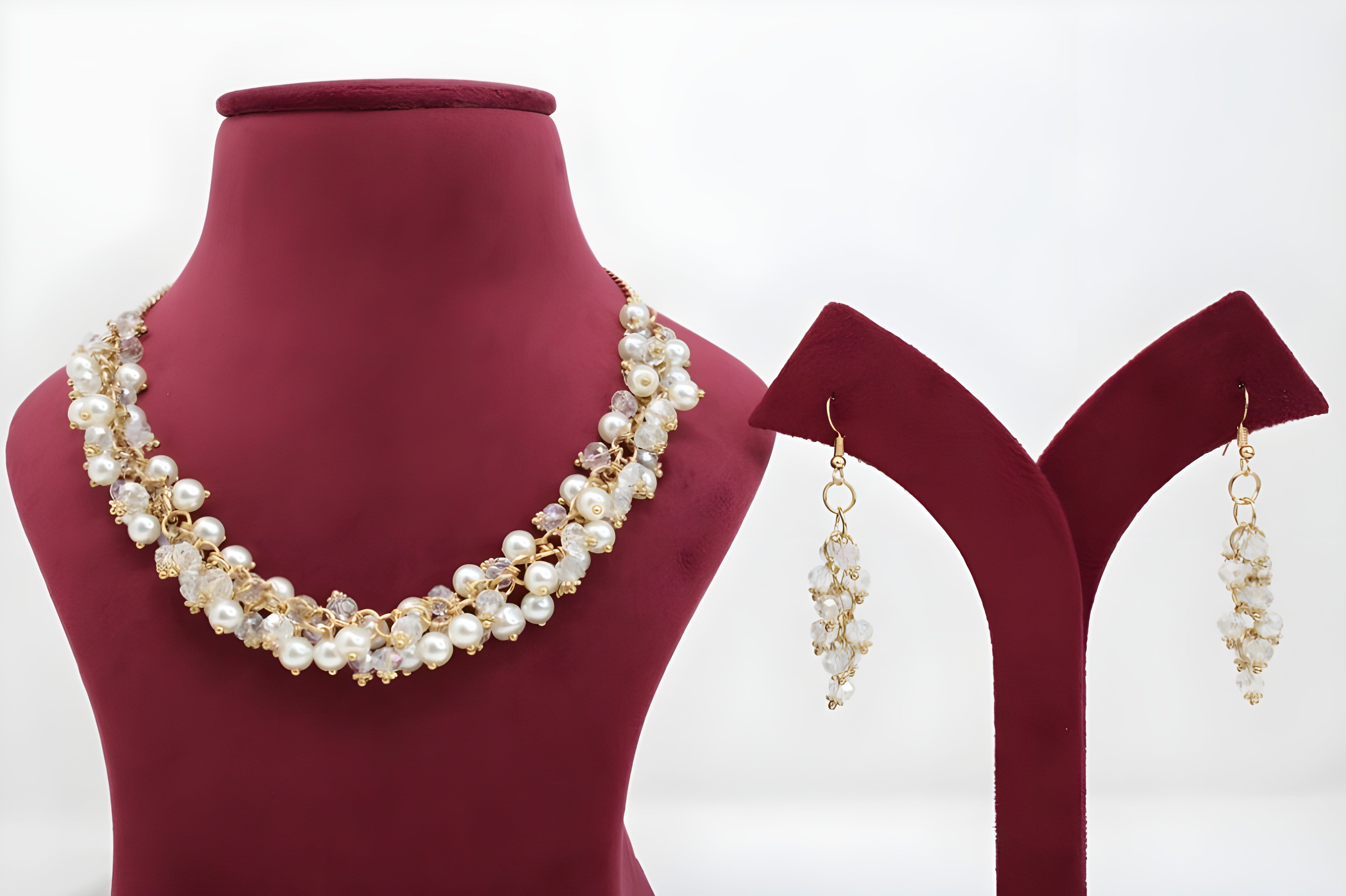 Auric Elegance Pearl Necklace