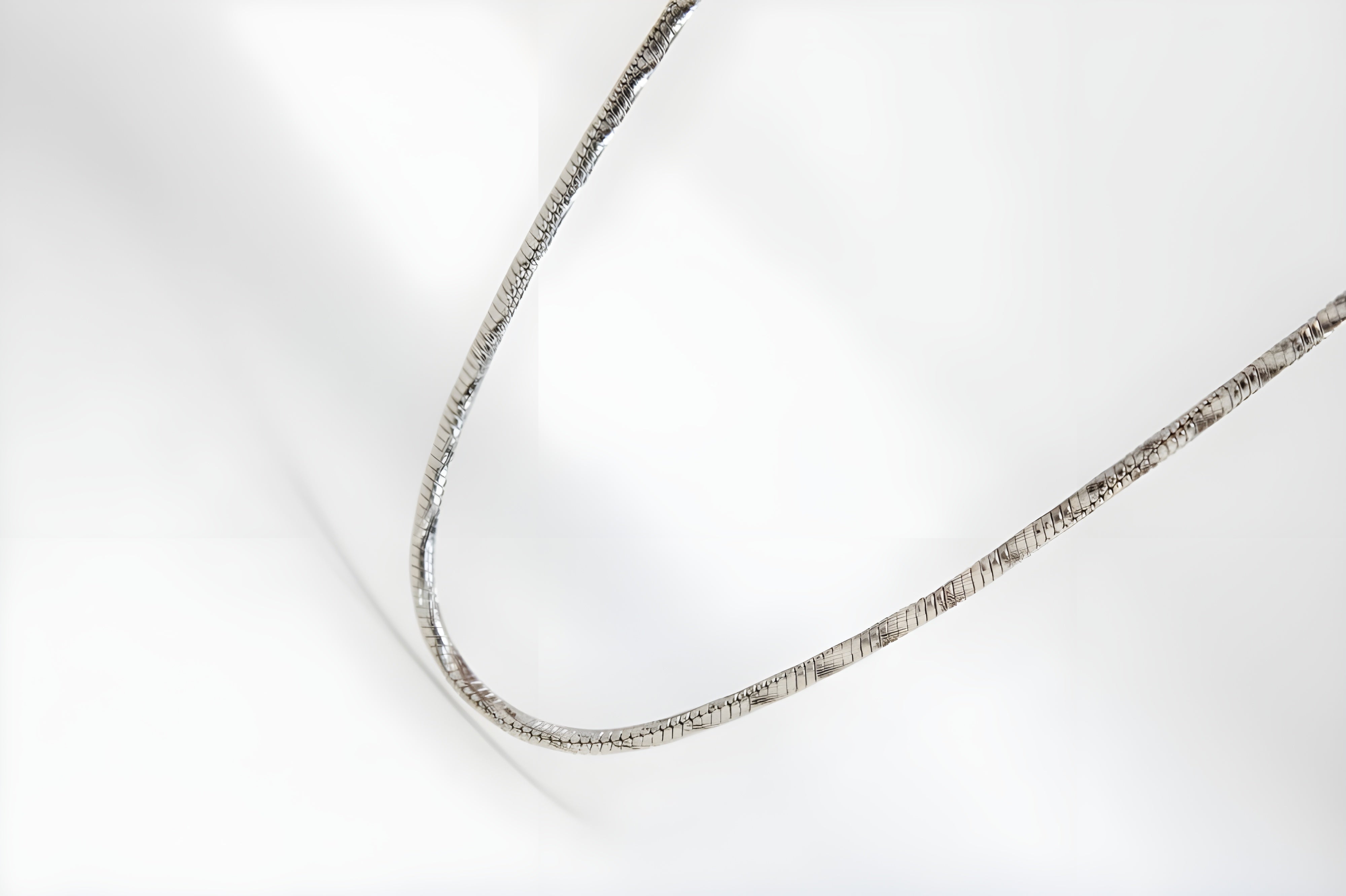 Serpent Twist Sleek Silver Chain