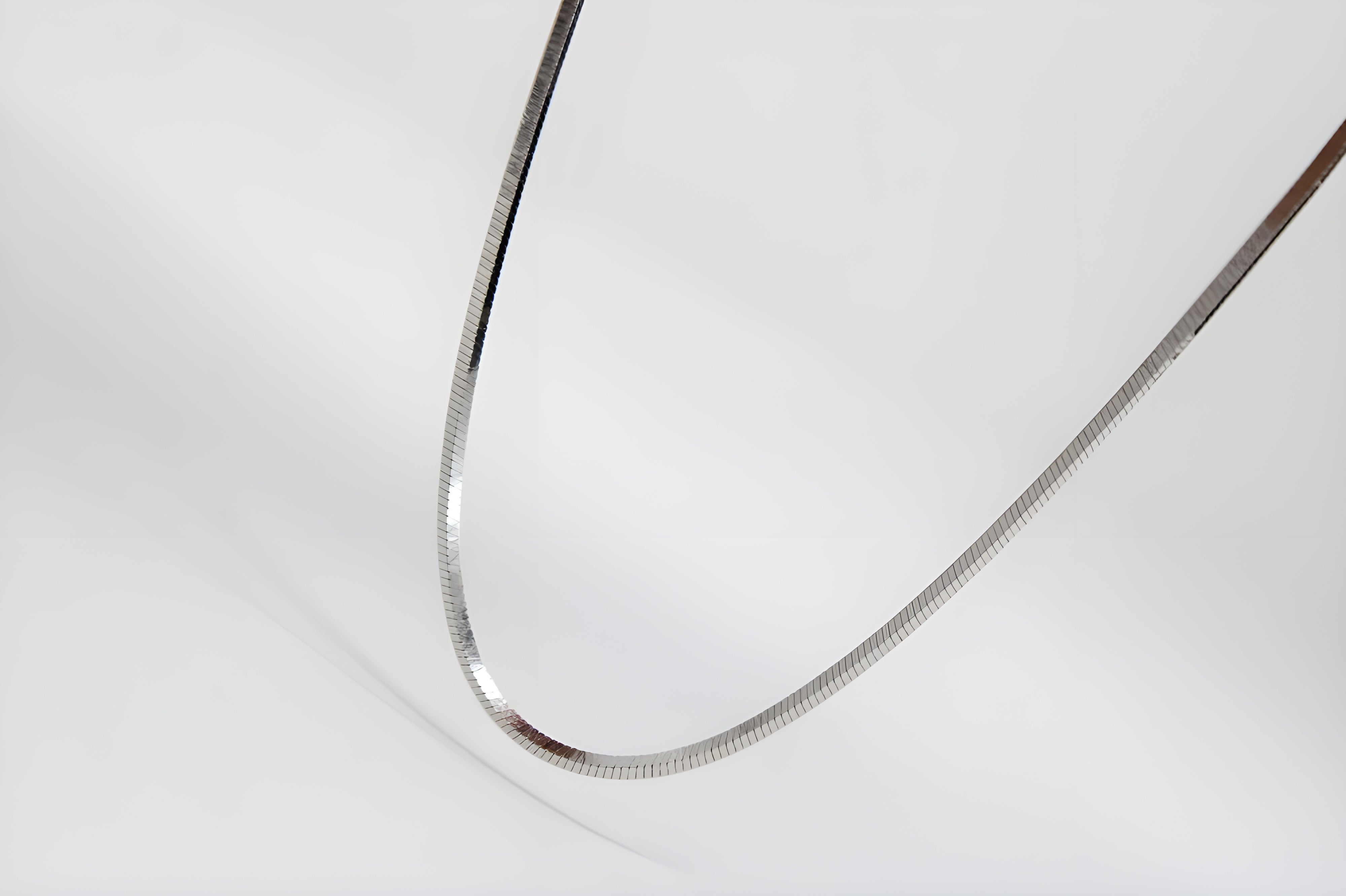 Silver Streamline Snake Necklace