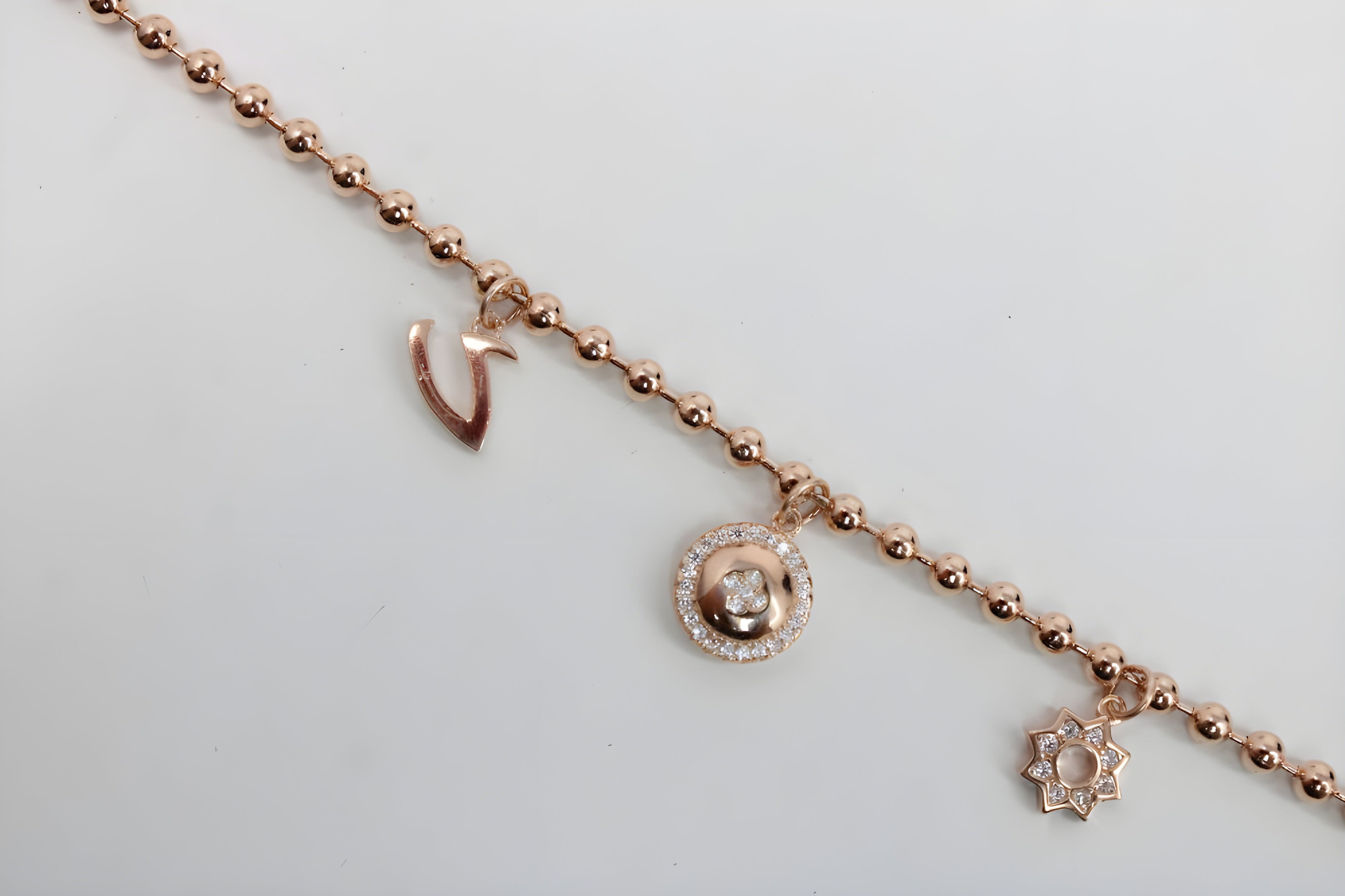 Radiant Rose Gold VeeLux Charm Bracelet