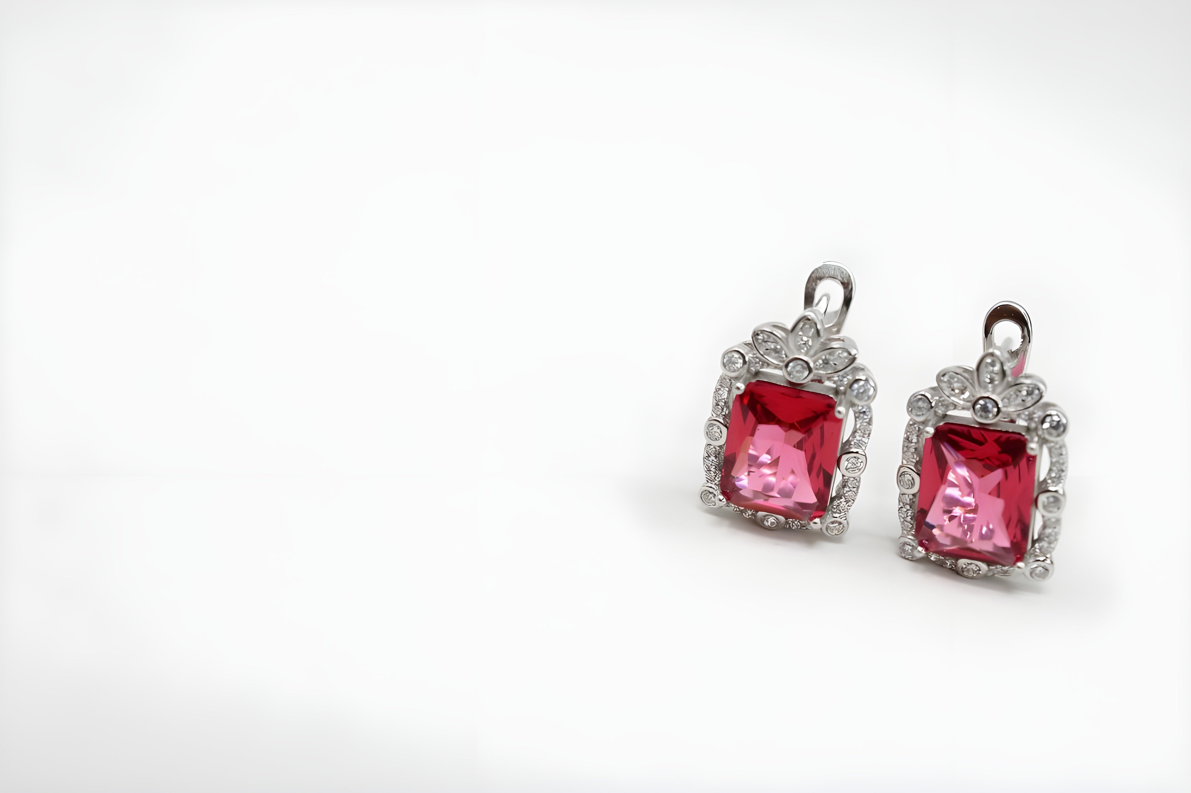 Ruby Royale Red Diamond Pendent Set