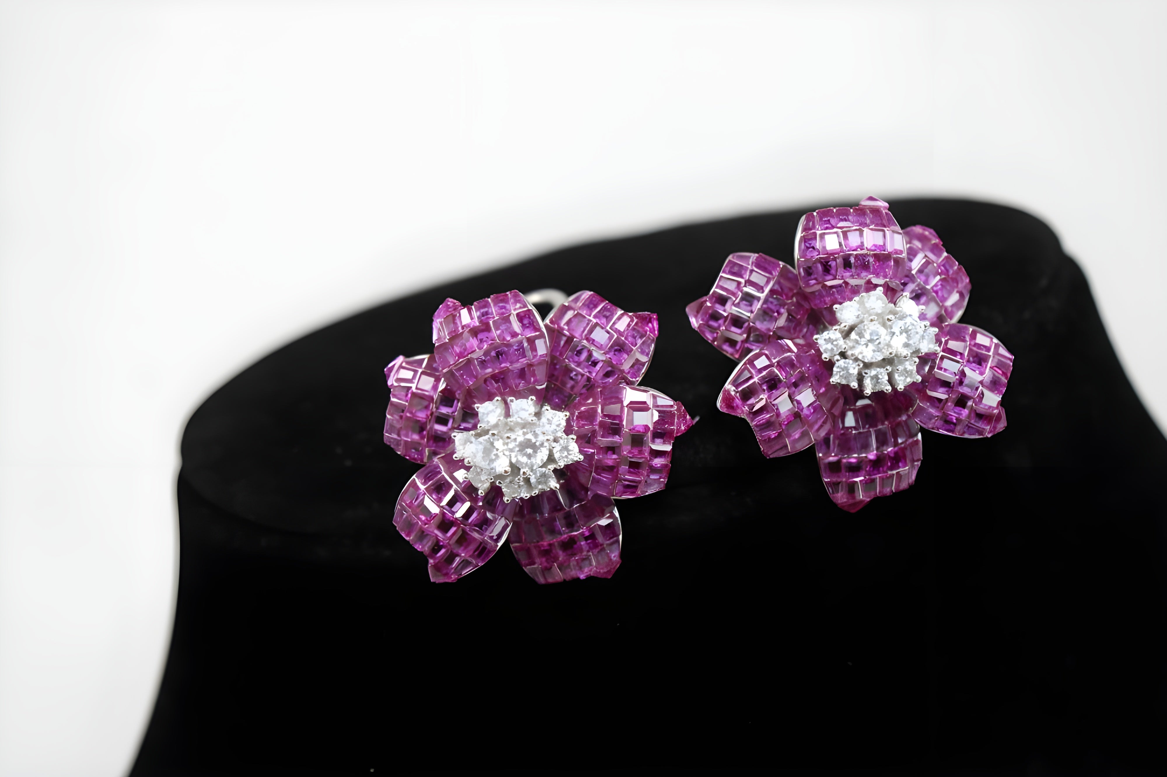 Amethyst Pink Blossom Luxe Earrings