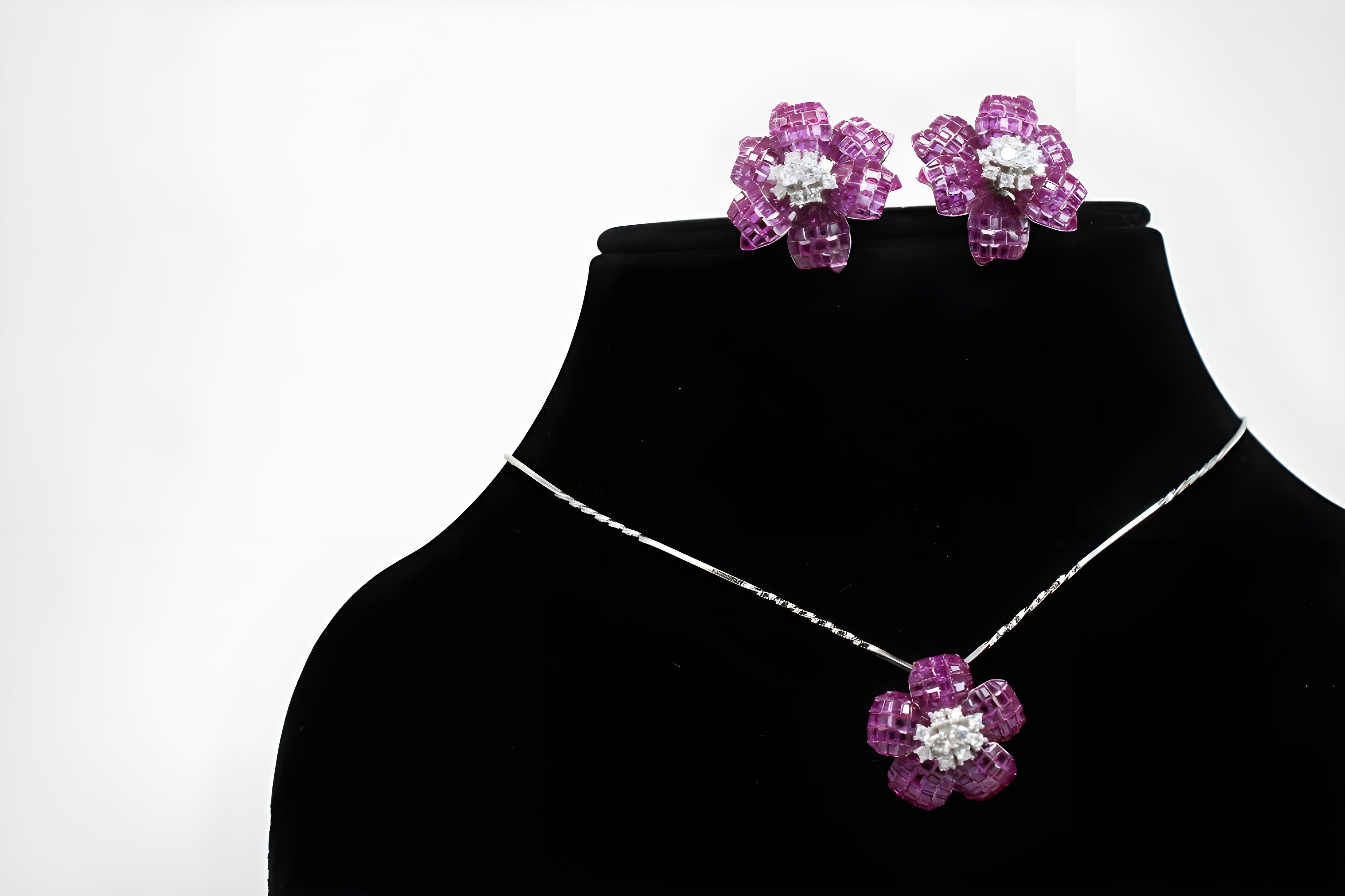 Amethyst Pink Blossom Luxe Earrings