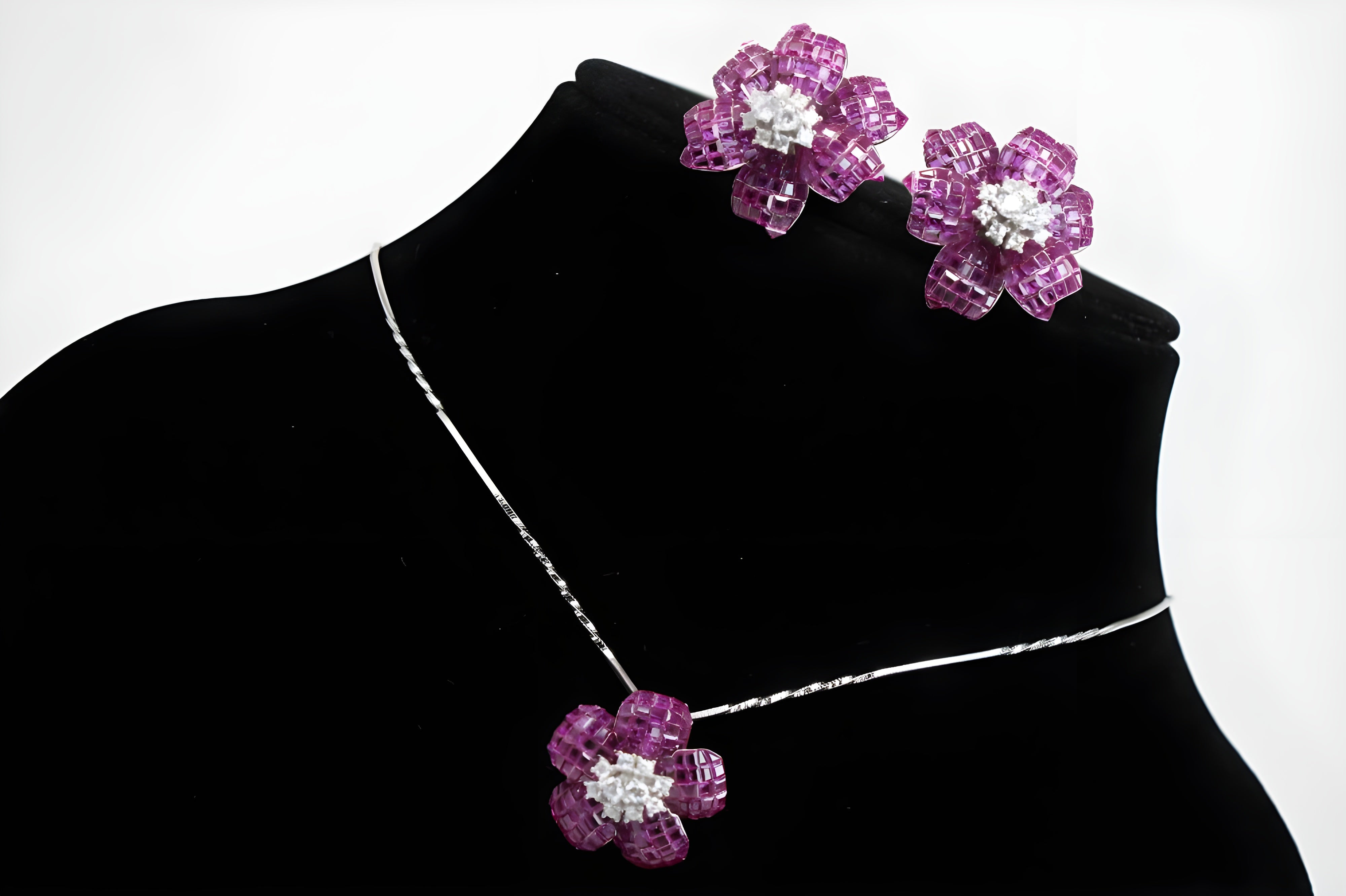 Amethyst Pink Blossom Luxe Earrings