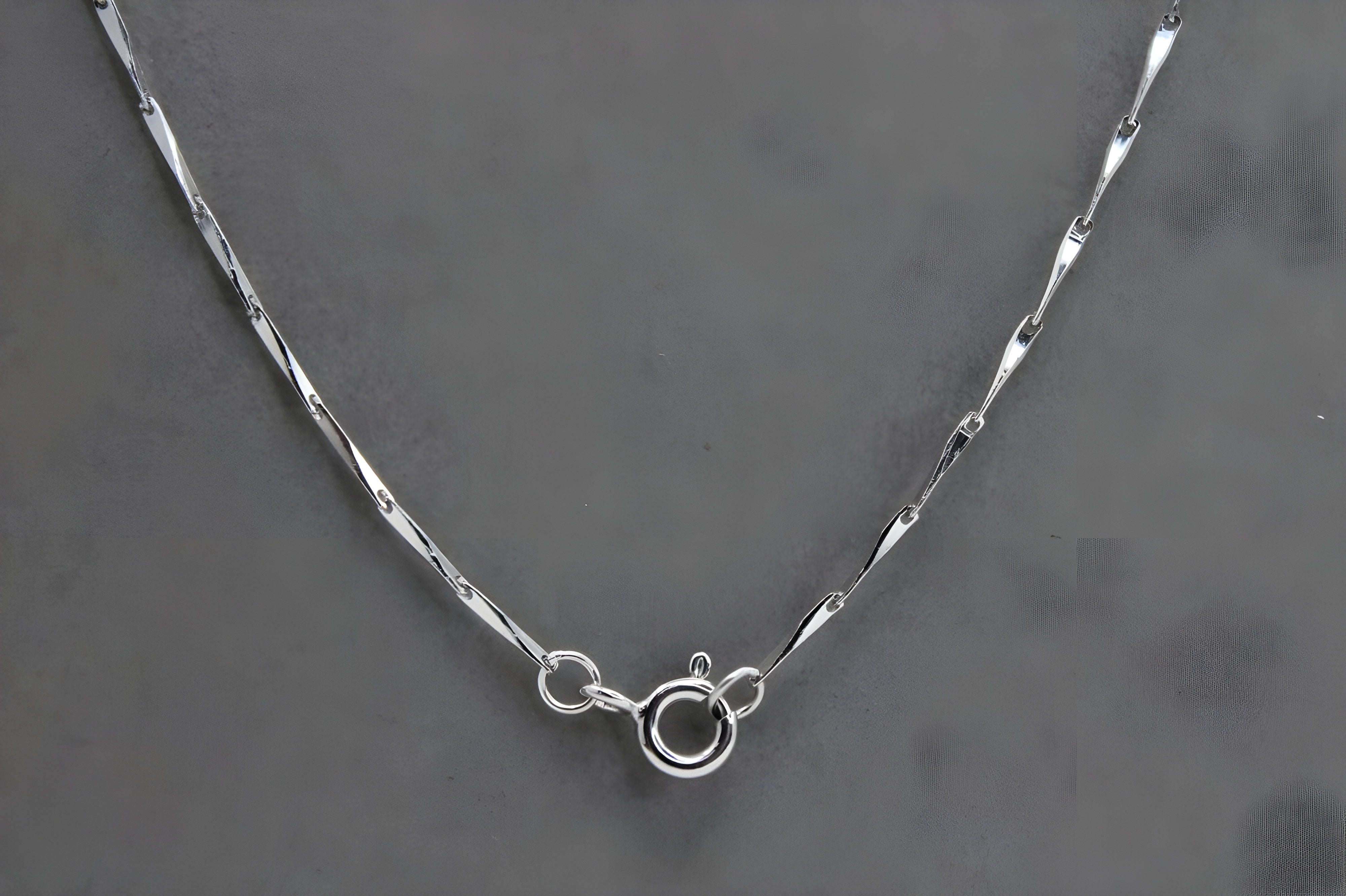 Sterling Silver Figaro Chain