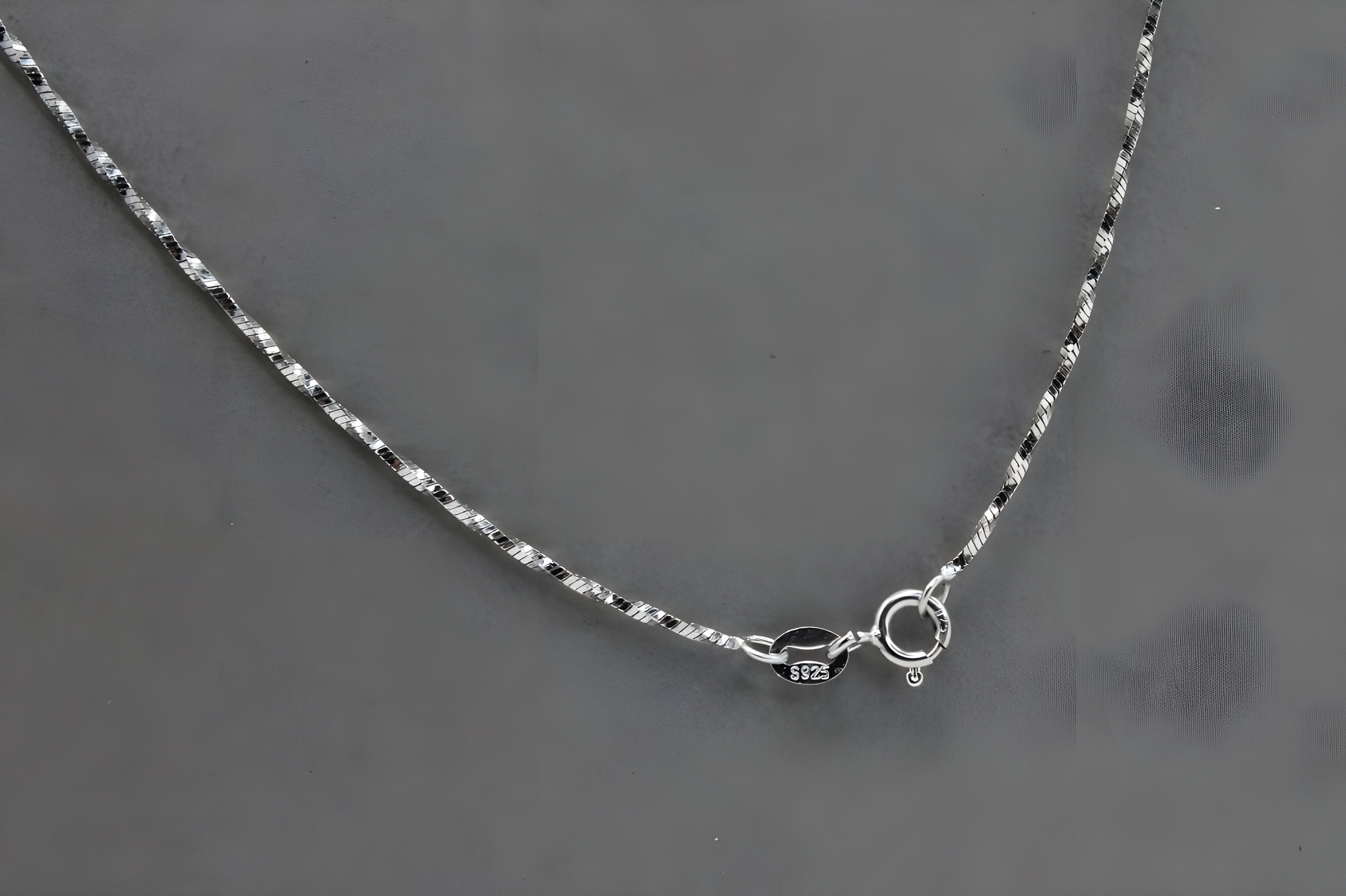 Timeless Sterling Silver Twisted Rope Chain - Elegant Versatility for Every Occasion