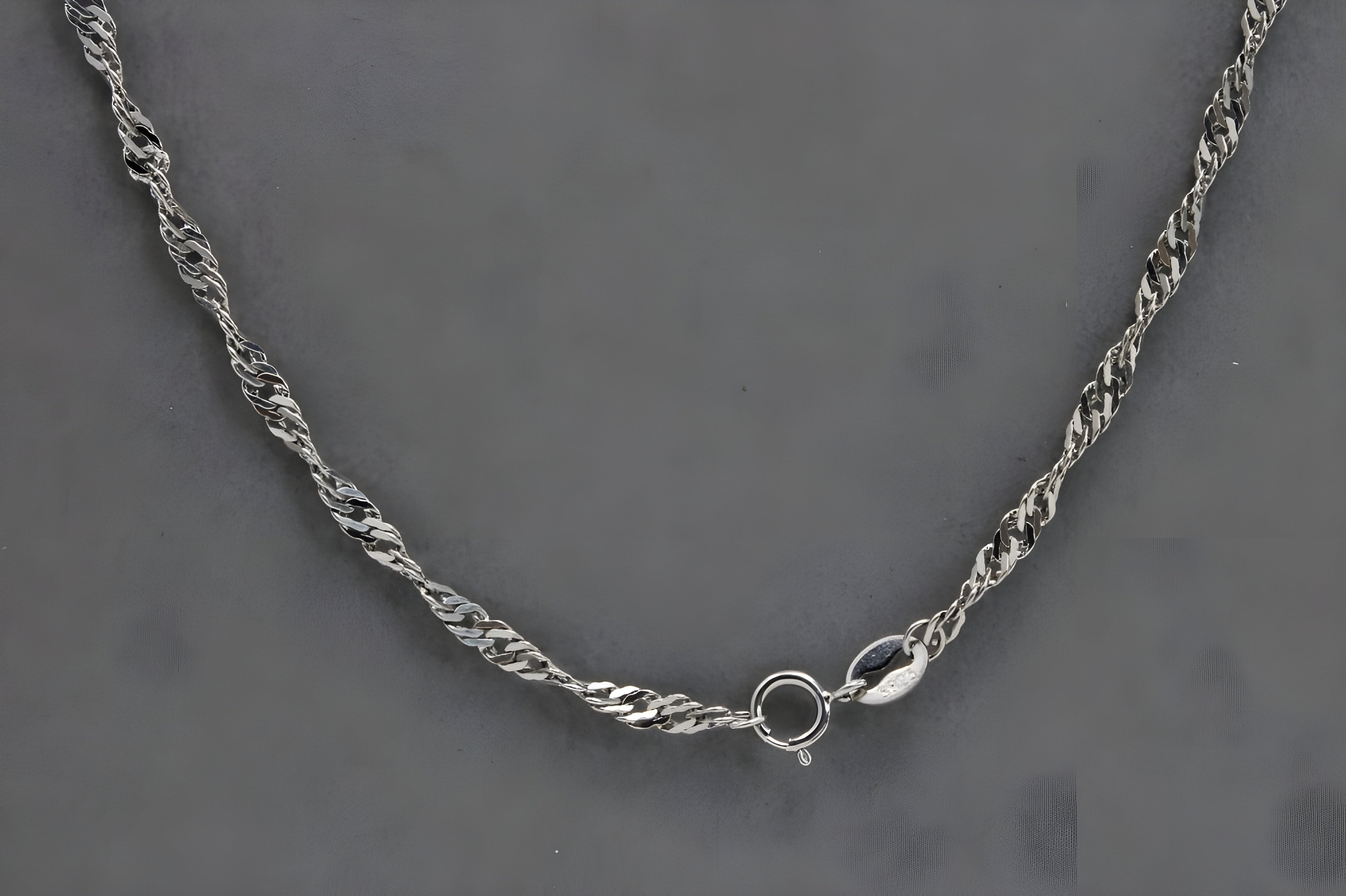 Elegant Sterling Silver Twisted Rope Chain - Timeless Versatility for Every Occasion