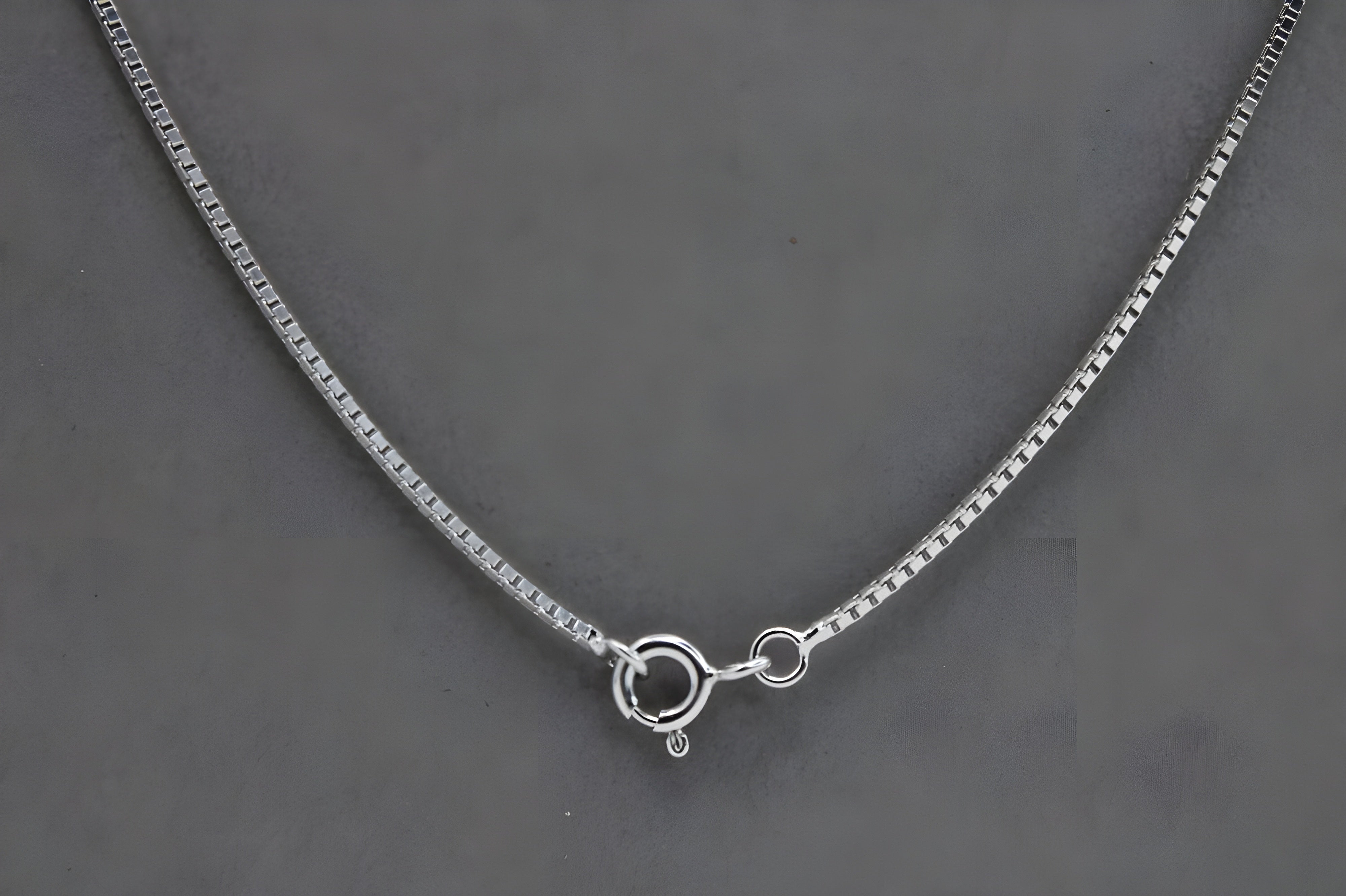 Sleek Sterling Silver Box Chain - Timeless Minimalism for Effortless Elegance