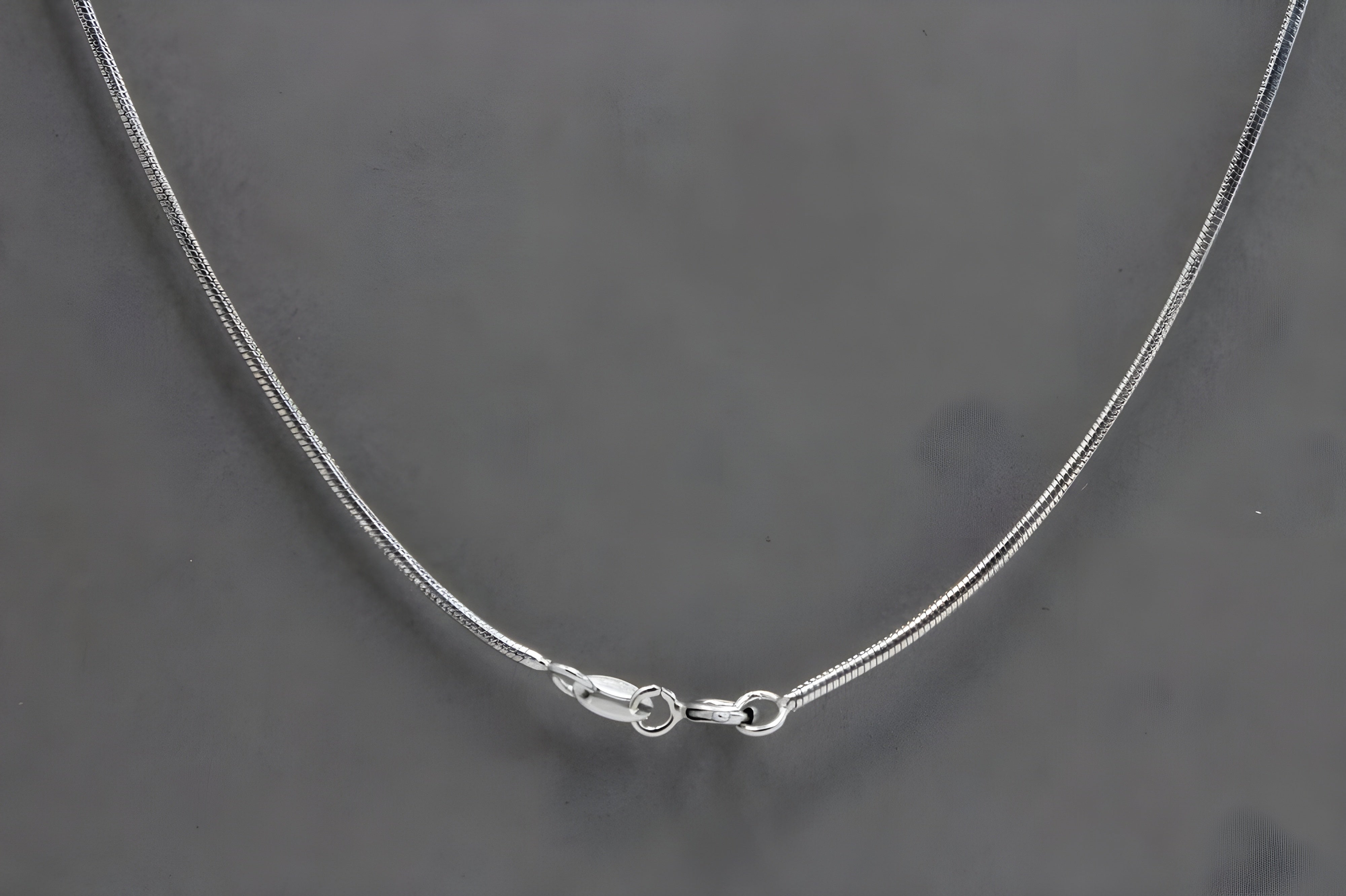 Elegant Sterling Silver Round Snake Chain - Effortless Sophistication for Any Look