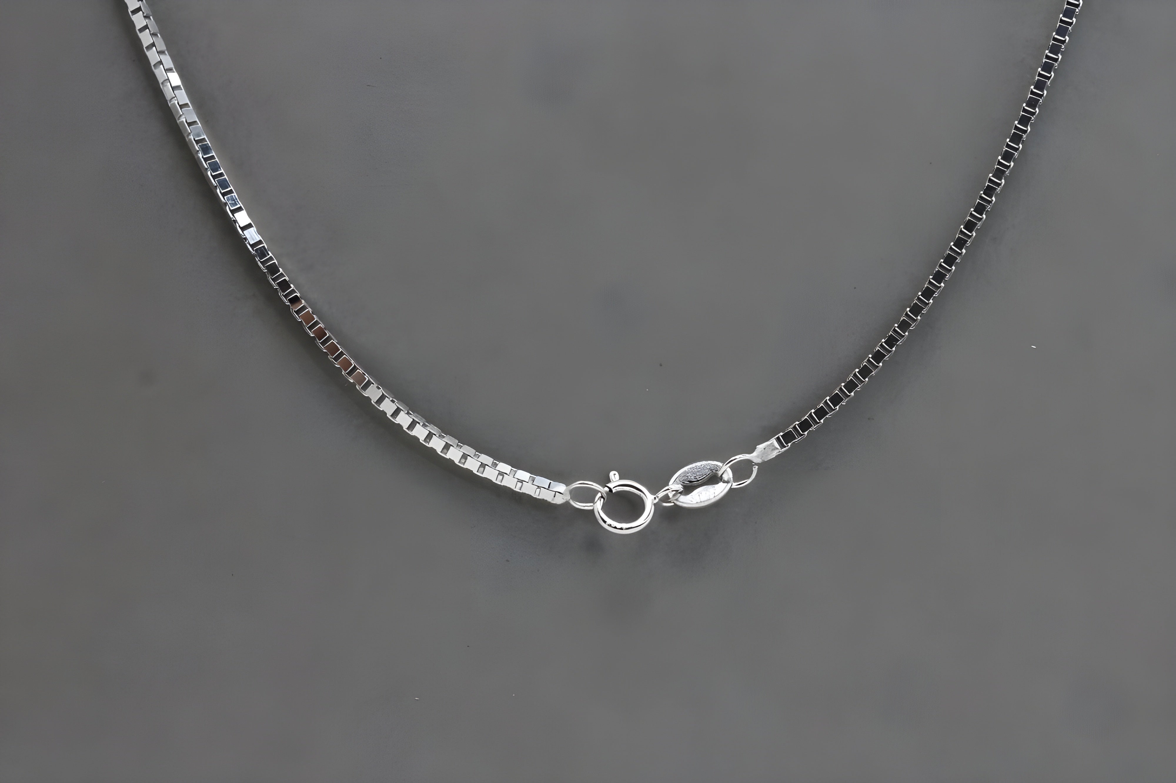 Sleek Sterling Silver Box Chain - Modern Durability Meets Timeless Elegance