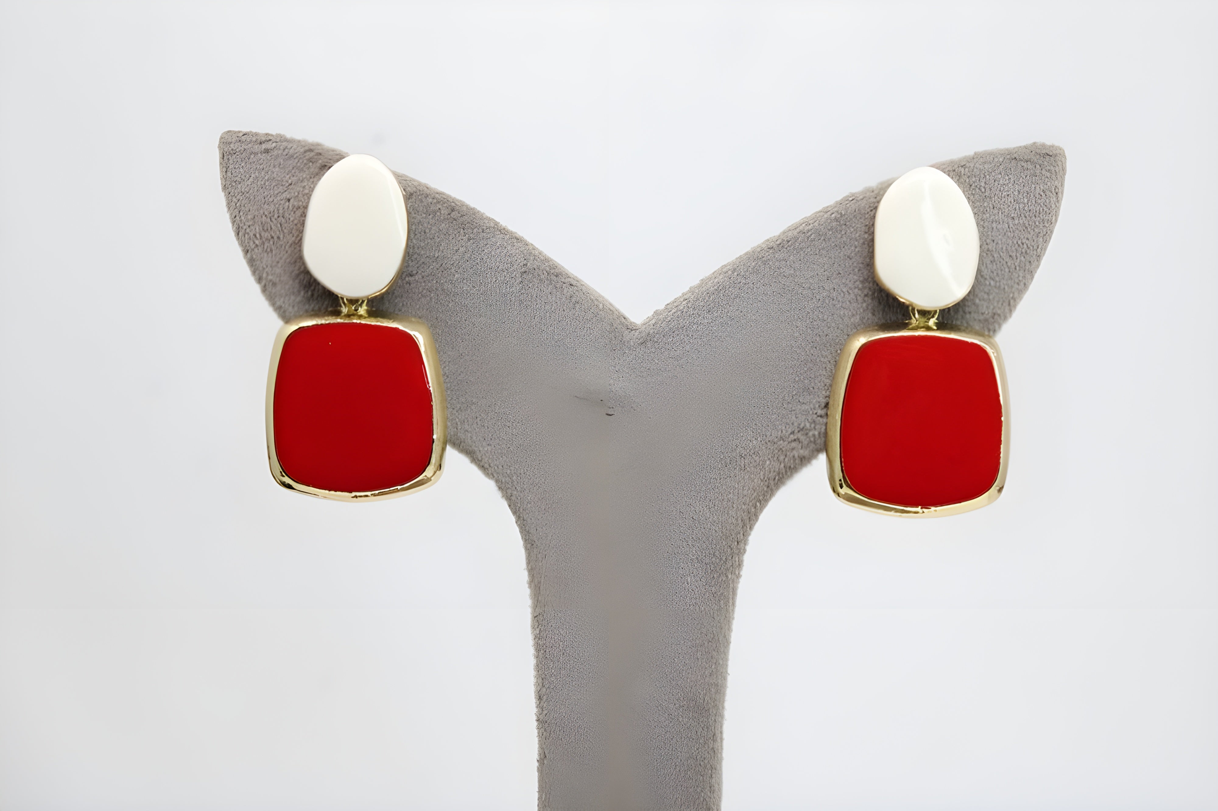 Mod Square Drop Earrings