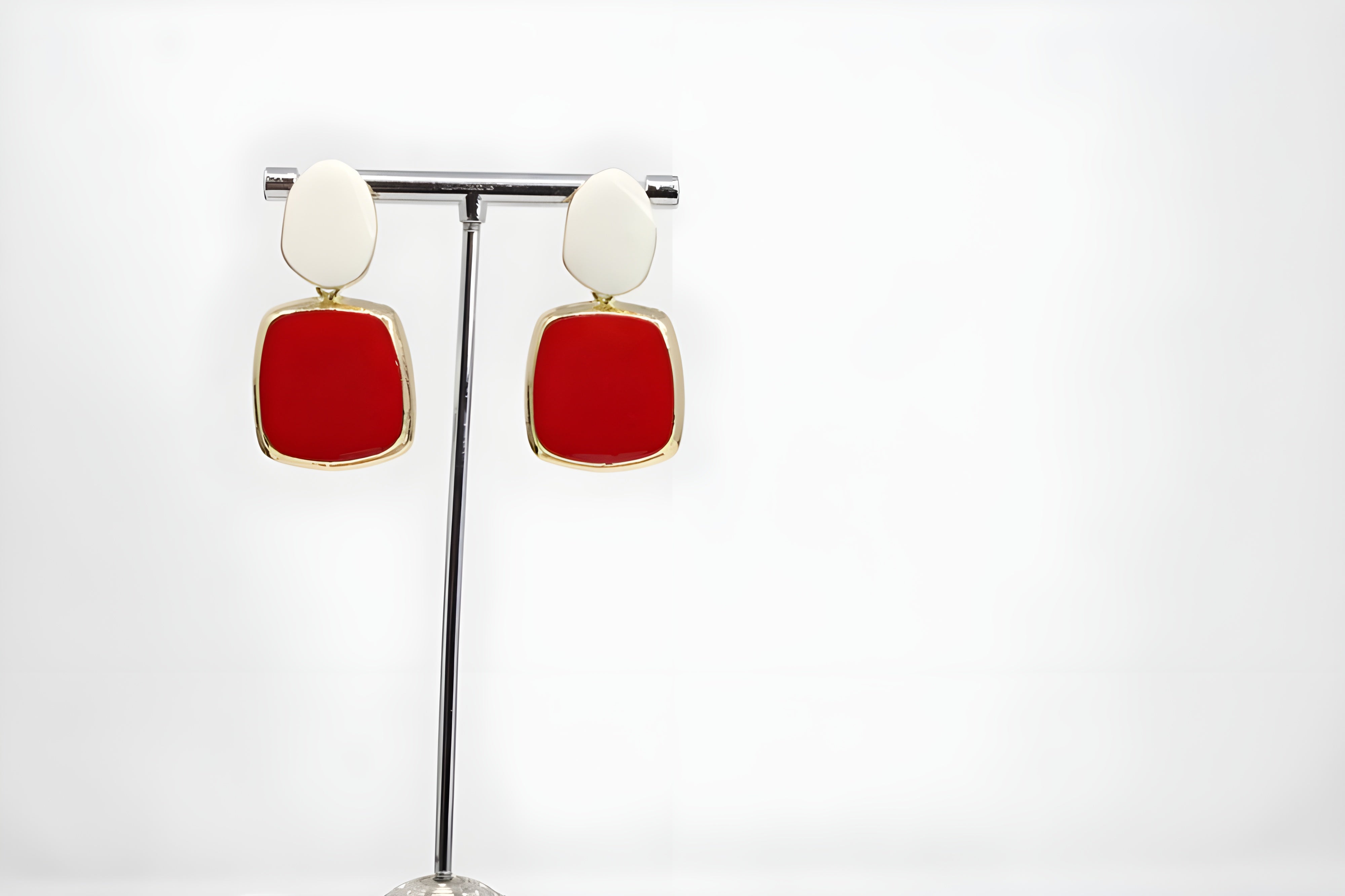 Mod Square Drop Earrings