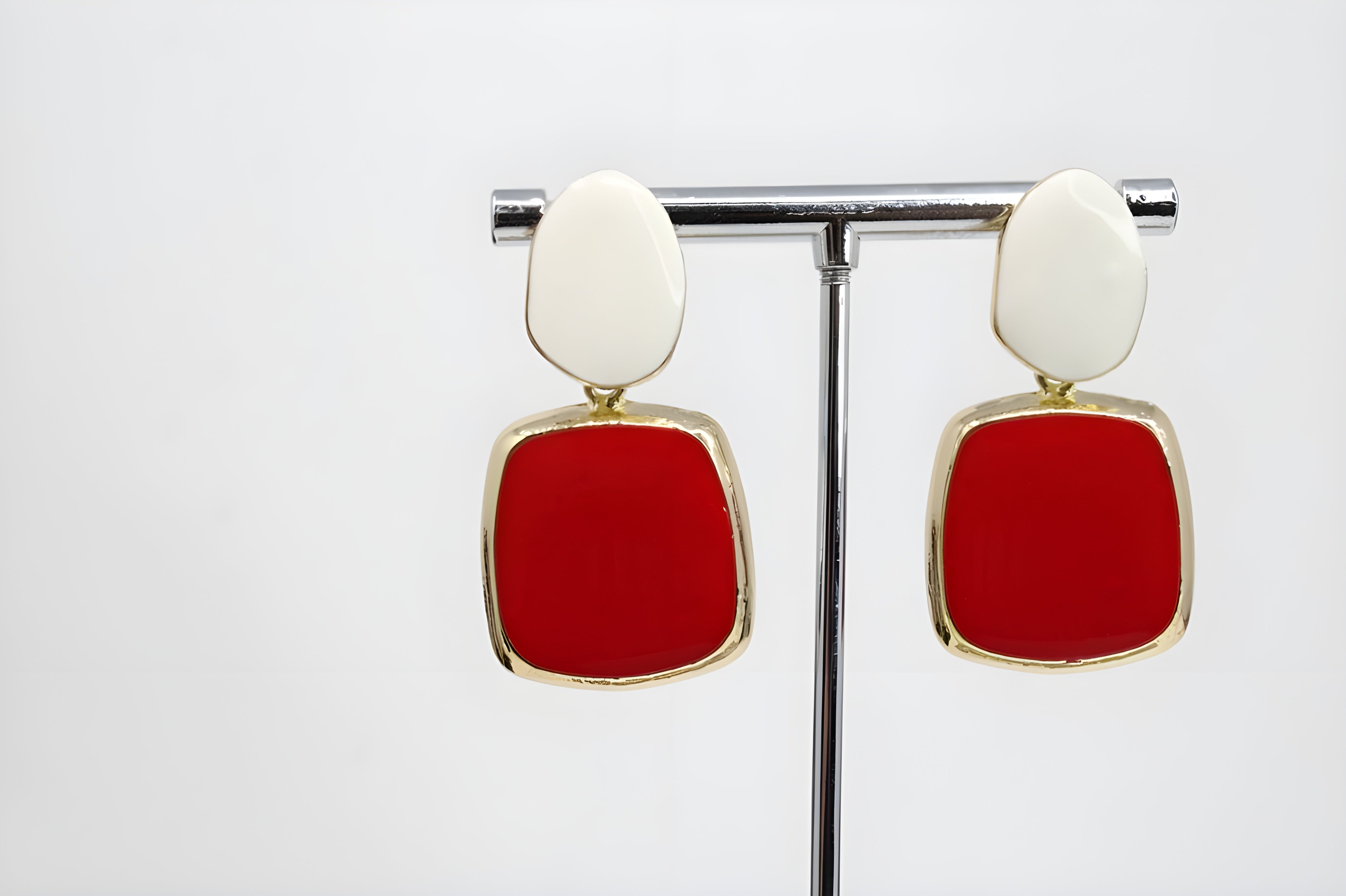 Mod Square Drop Earrings