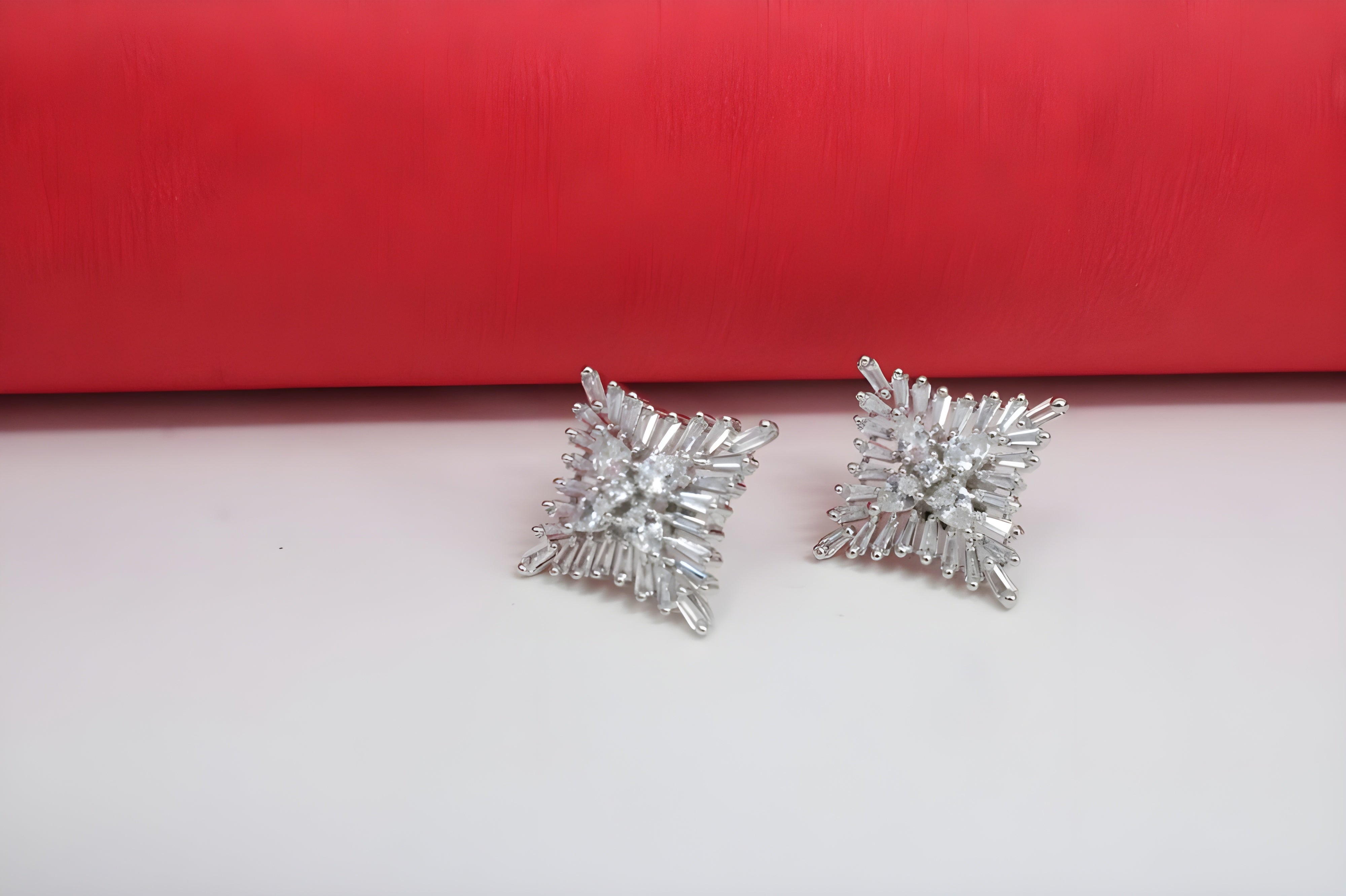 Silver Starburst Earrings