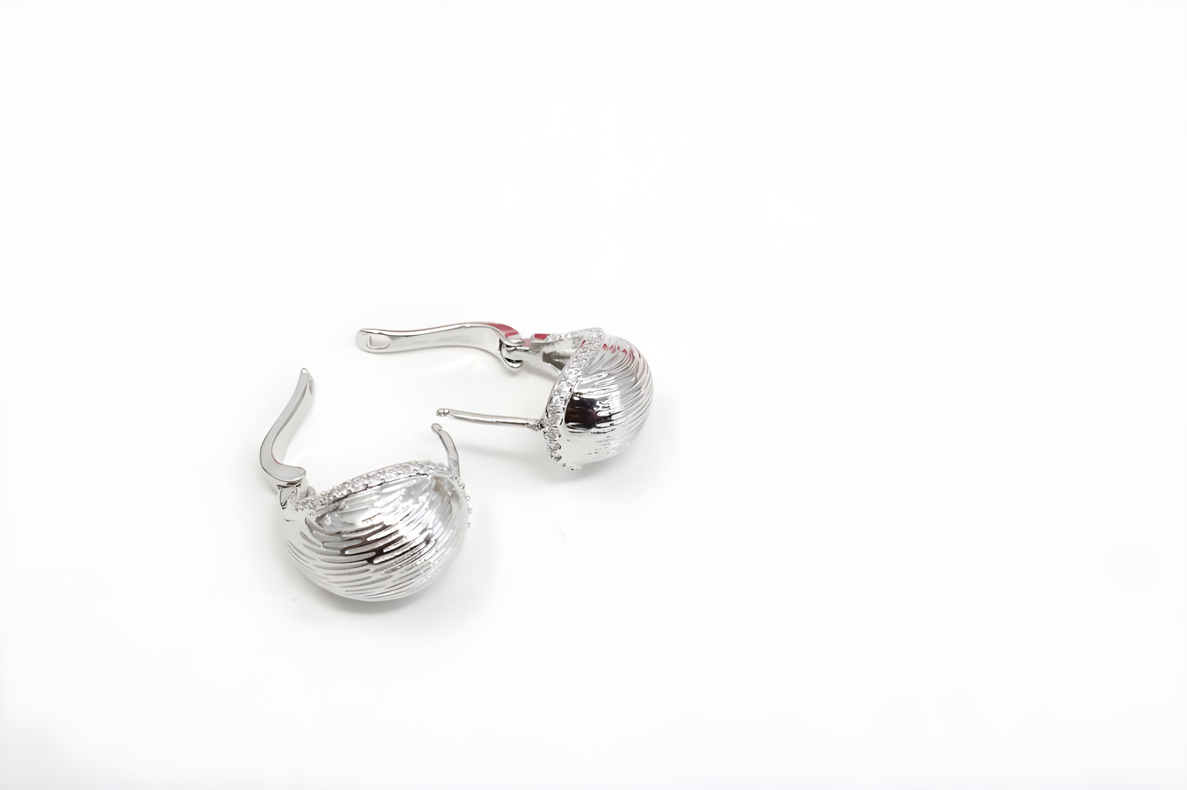 Radiant Silver Aura Earrings