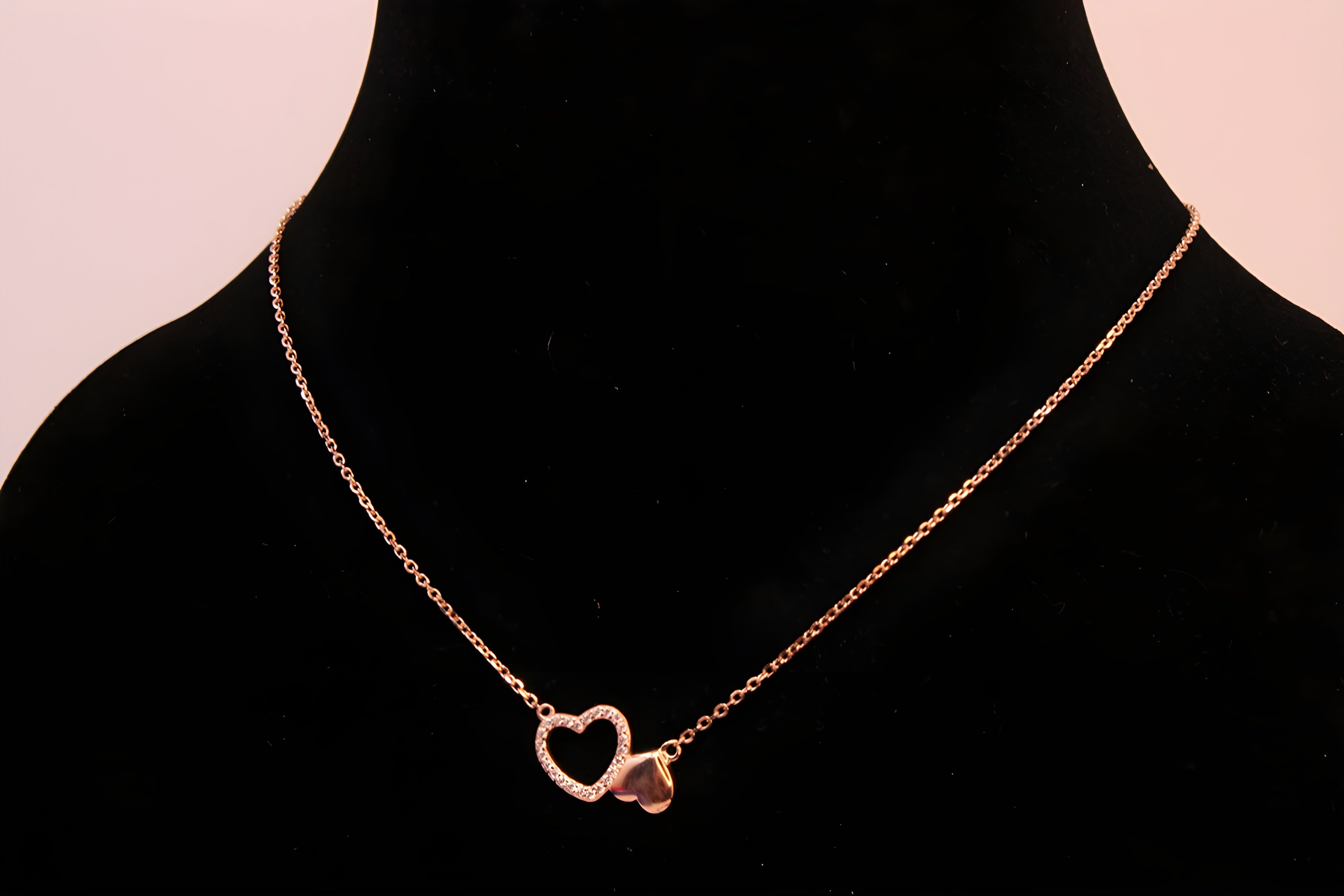 Golden Glow 92.5 Sterling Silver Heart Pendant