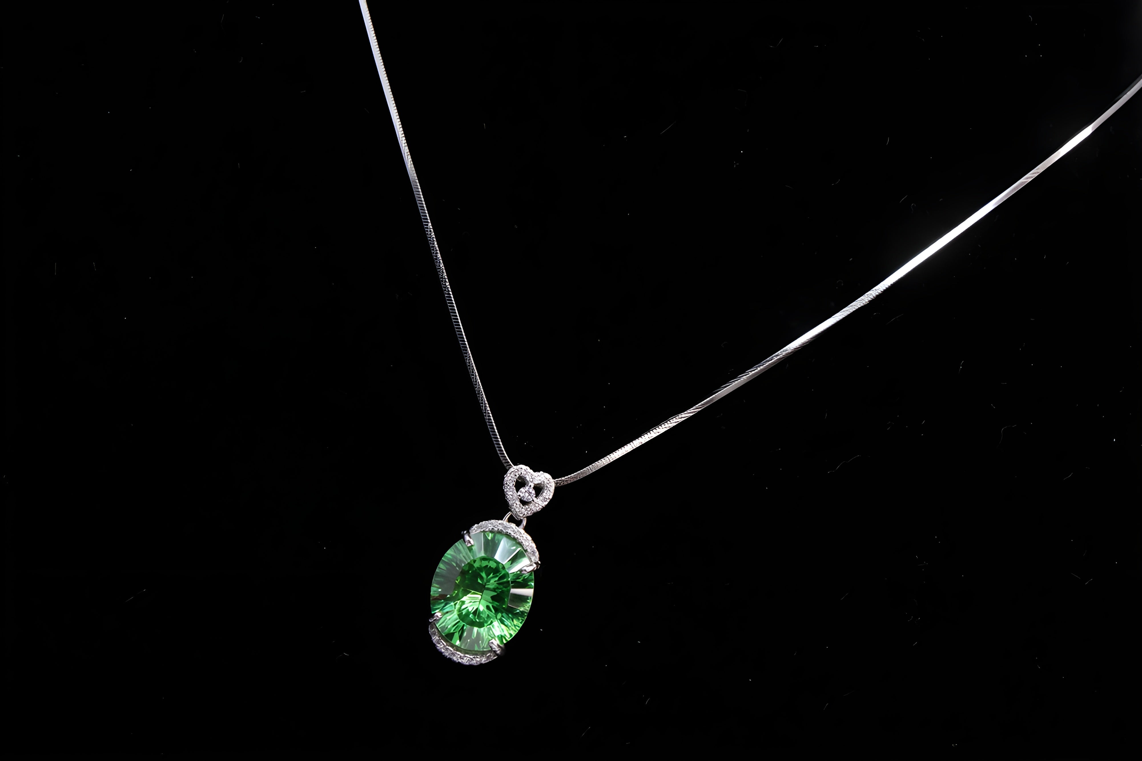 Sterling Serenity Oval Pendant