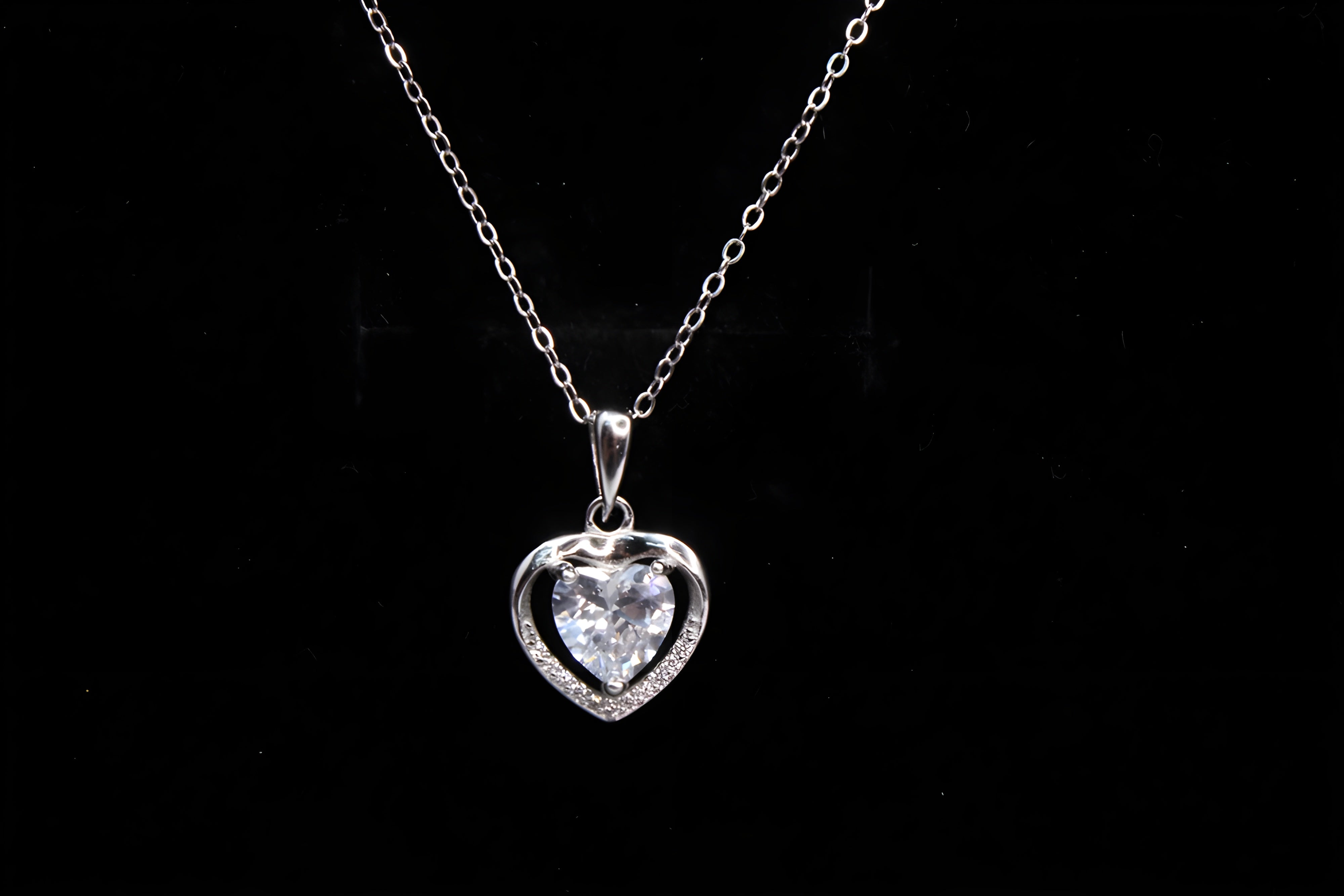 Sterling Silver Heartbeat Pendant