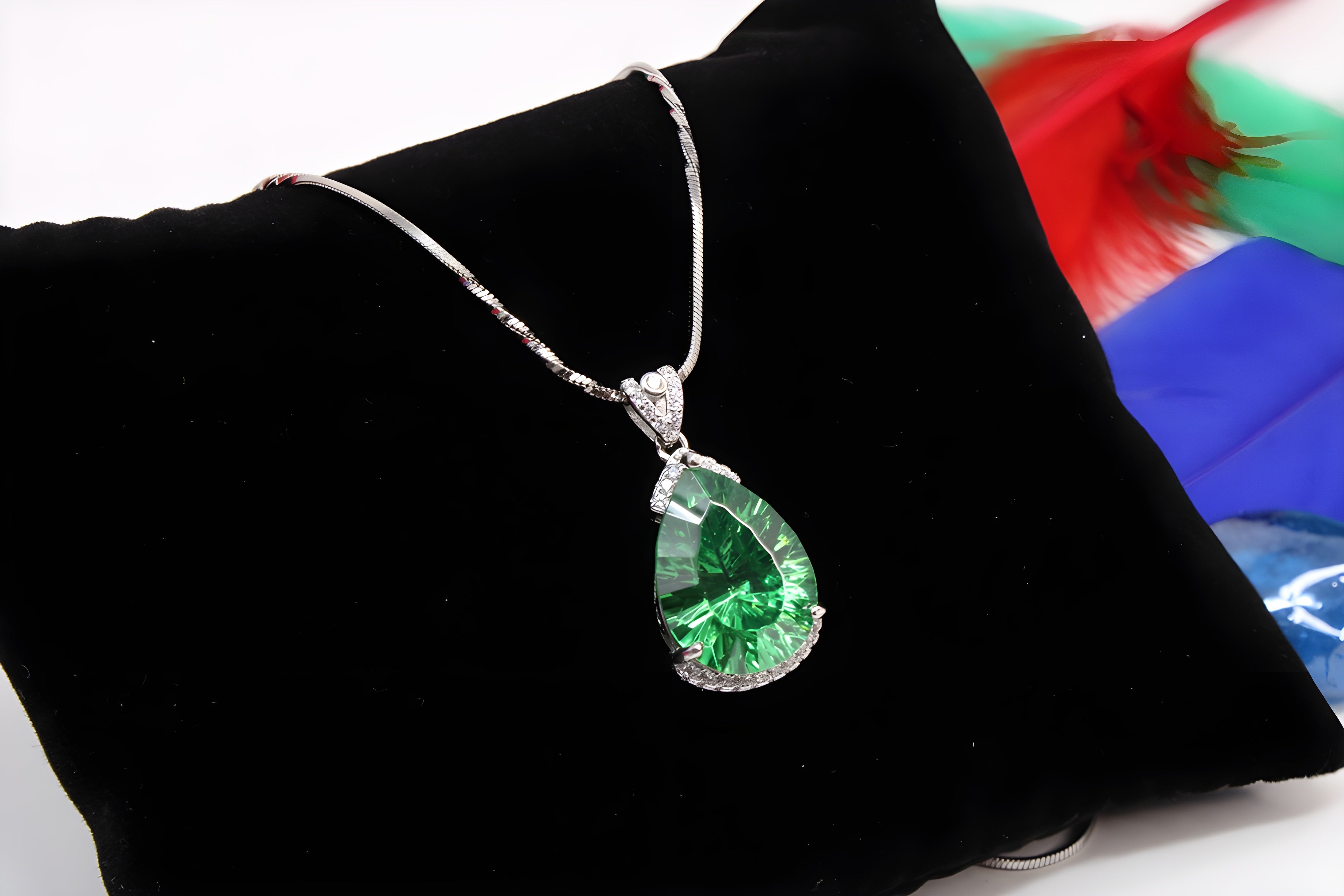 Sterling Silver Enchanted Emerald Pendant