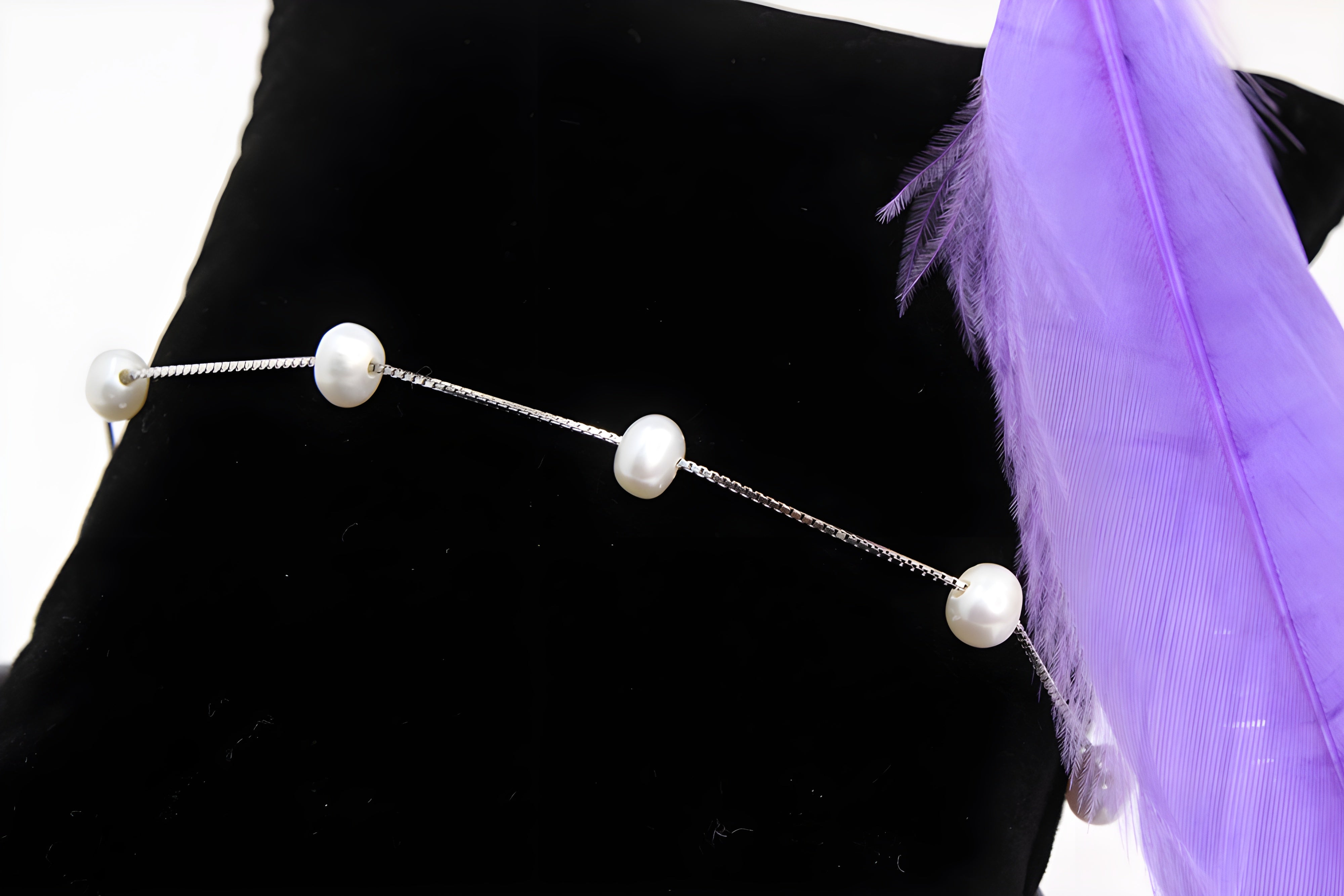 Sterling Silver Swarovski Crystal Pearl Essence Bracelet