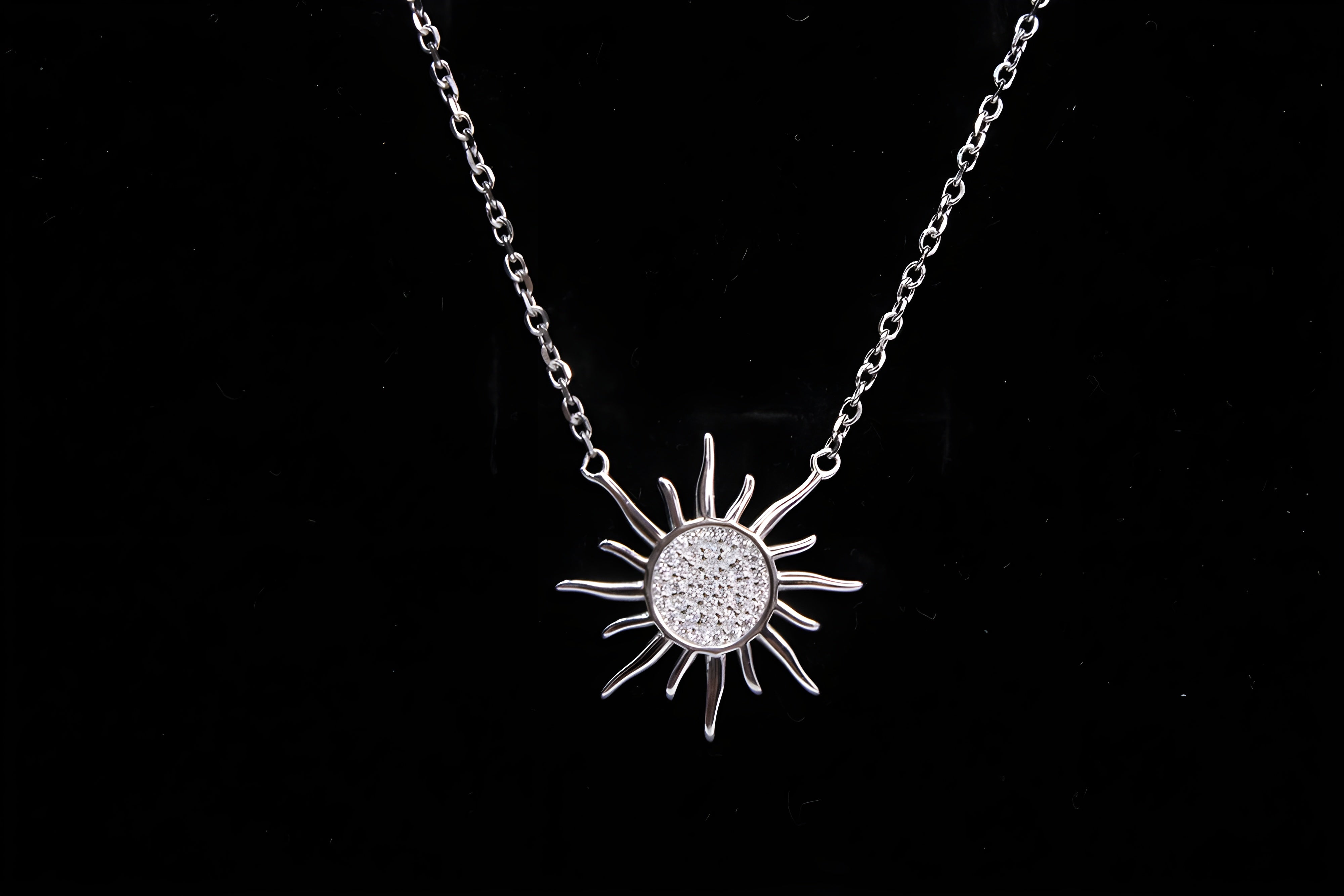 Sunburst Elegance 92.5 Sterling Silver VeeLux Premium Pendant