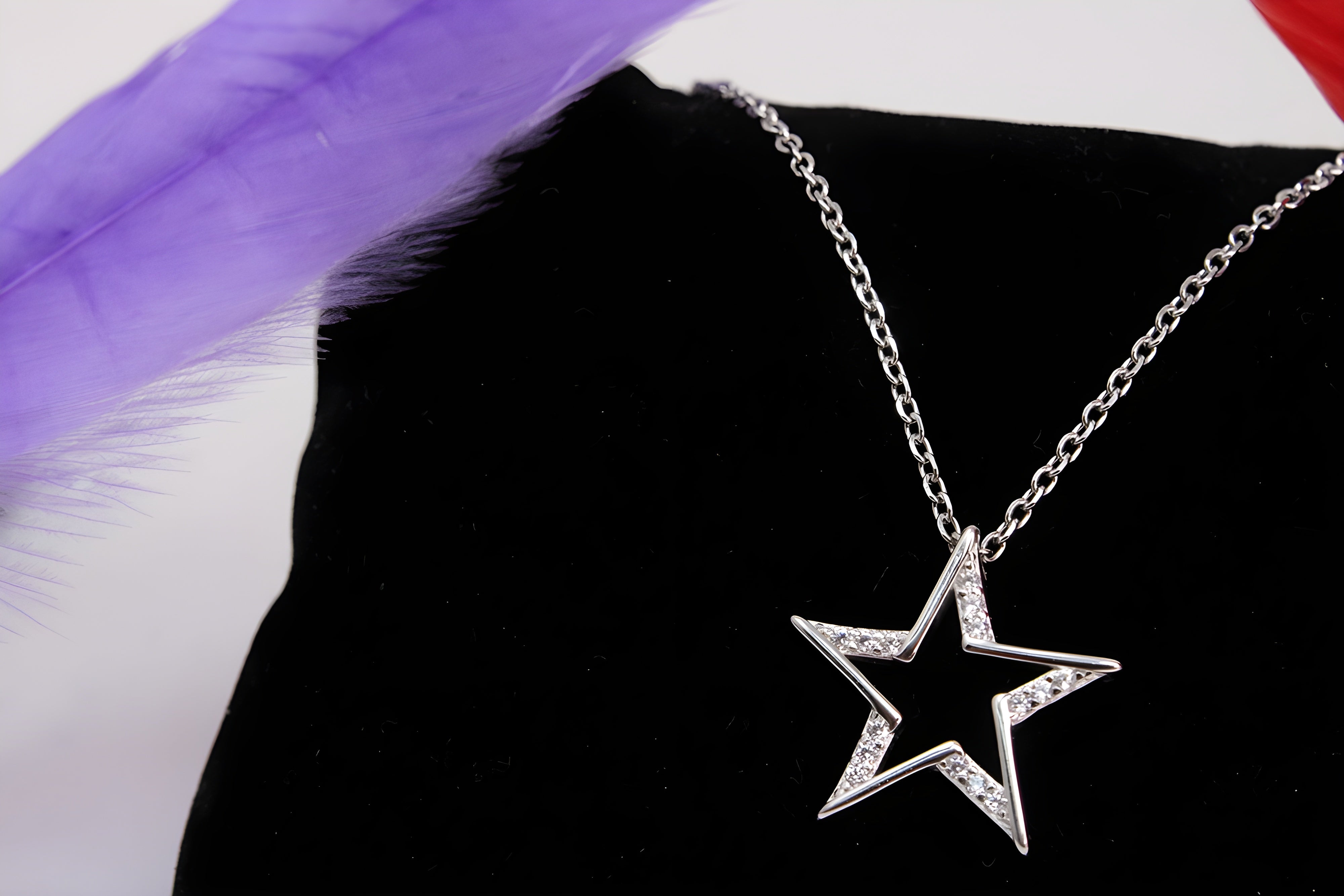 Stellar Sparkle 92.5 Sterling Silver VeeLux Premium Pendant