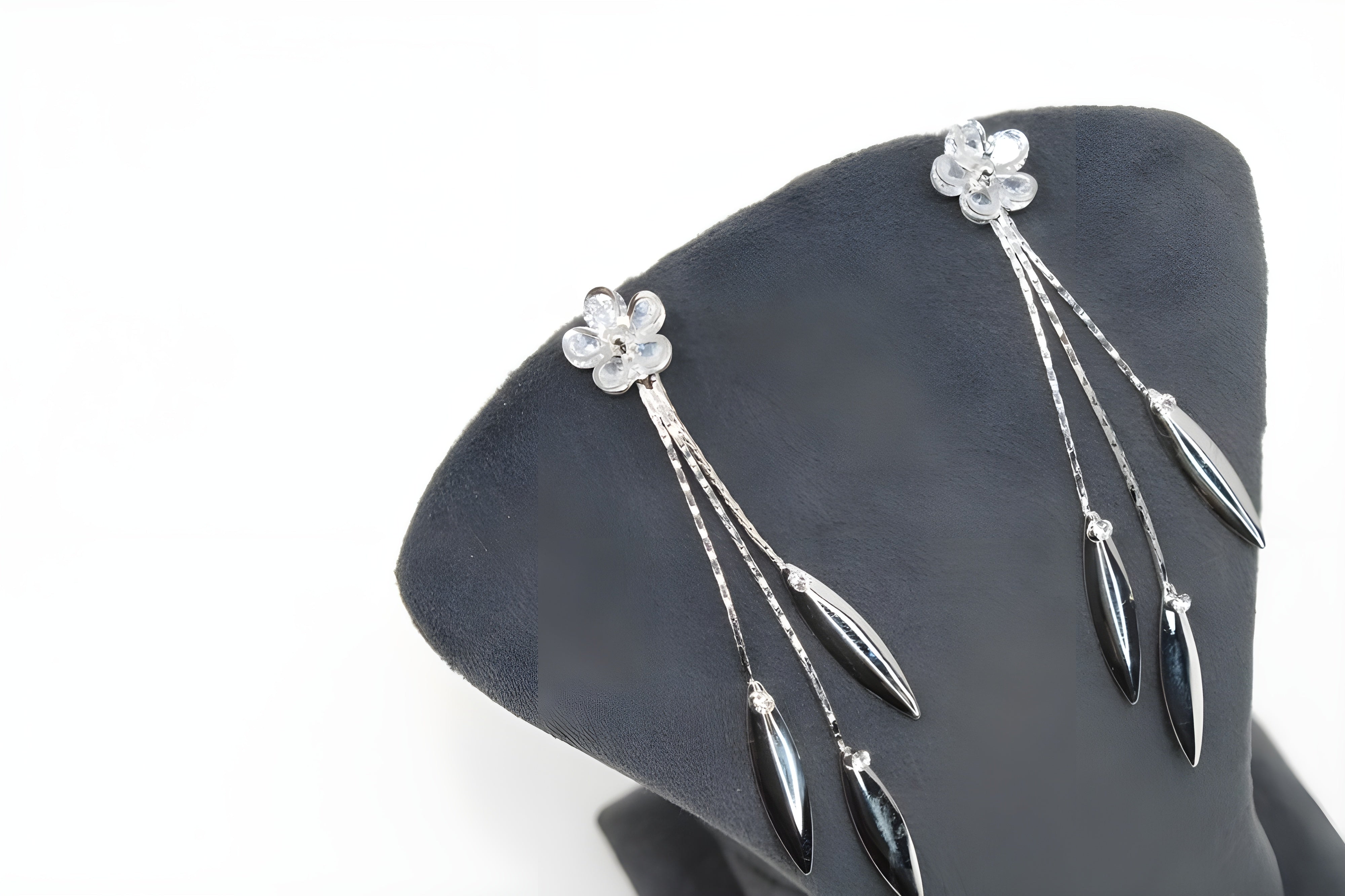 Sterling Silver Radiant Leaf Earrings