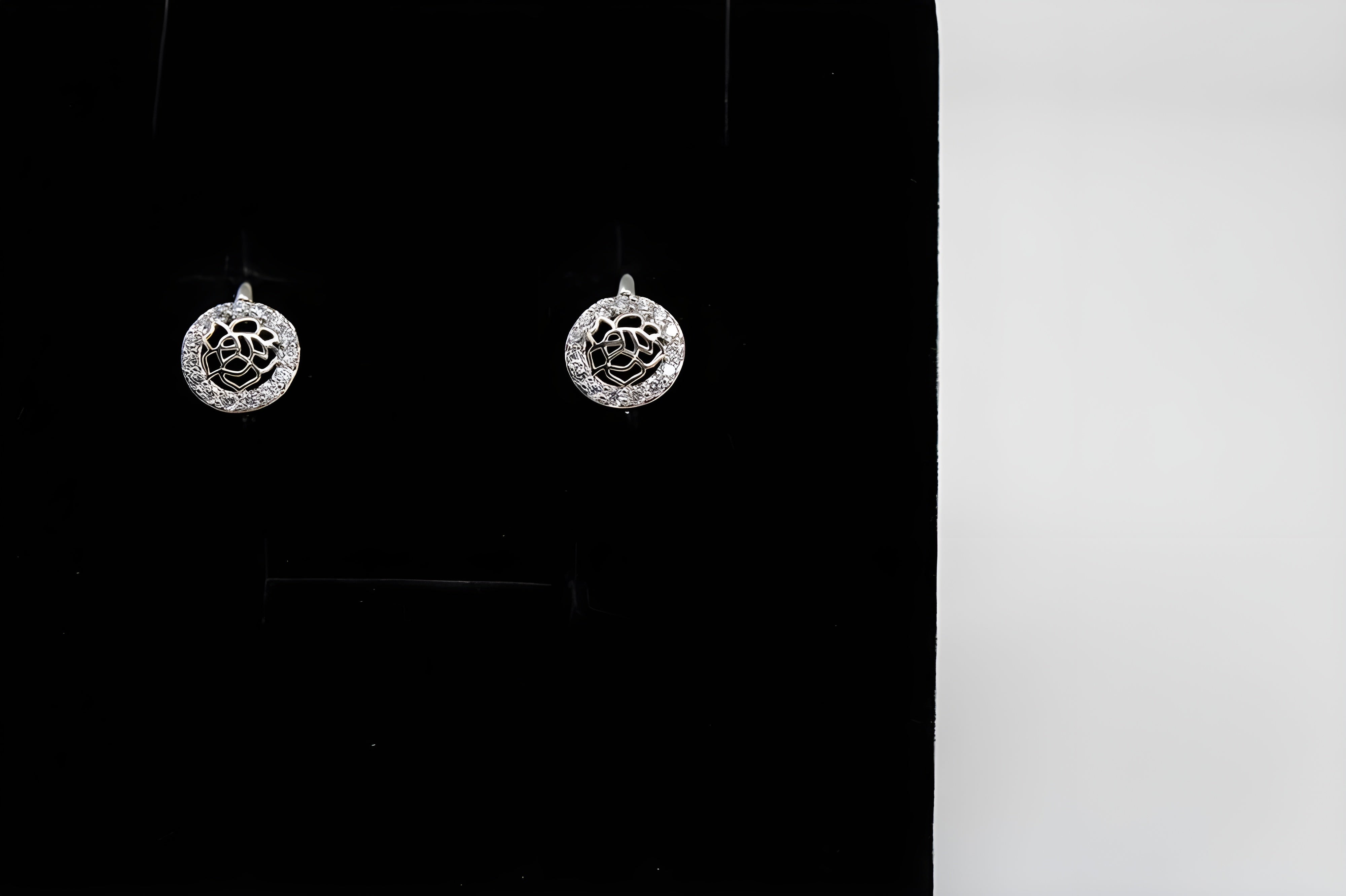 Sterling Silver Shimmering Web Drop Earrings