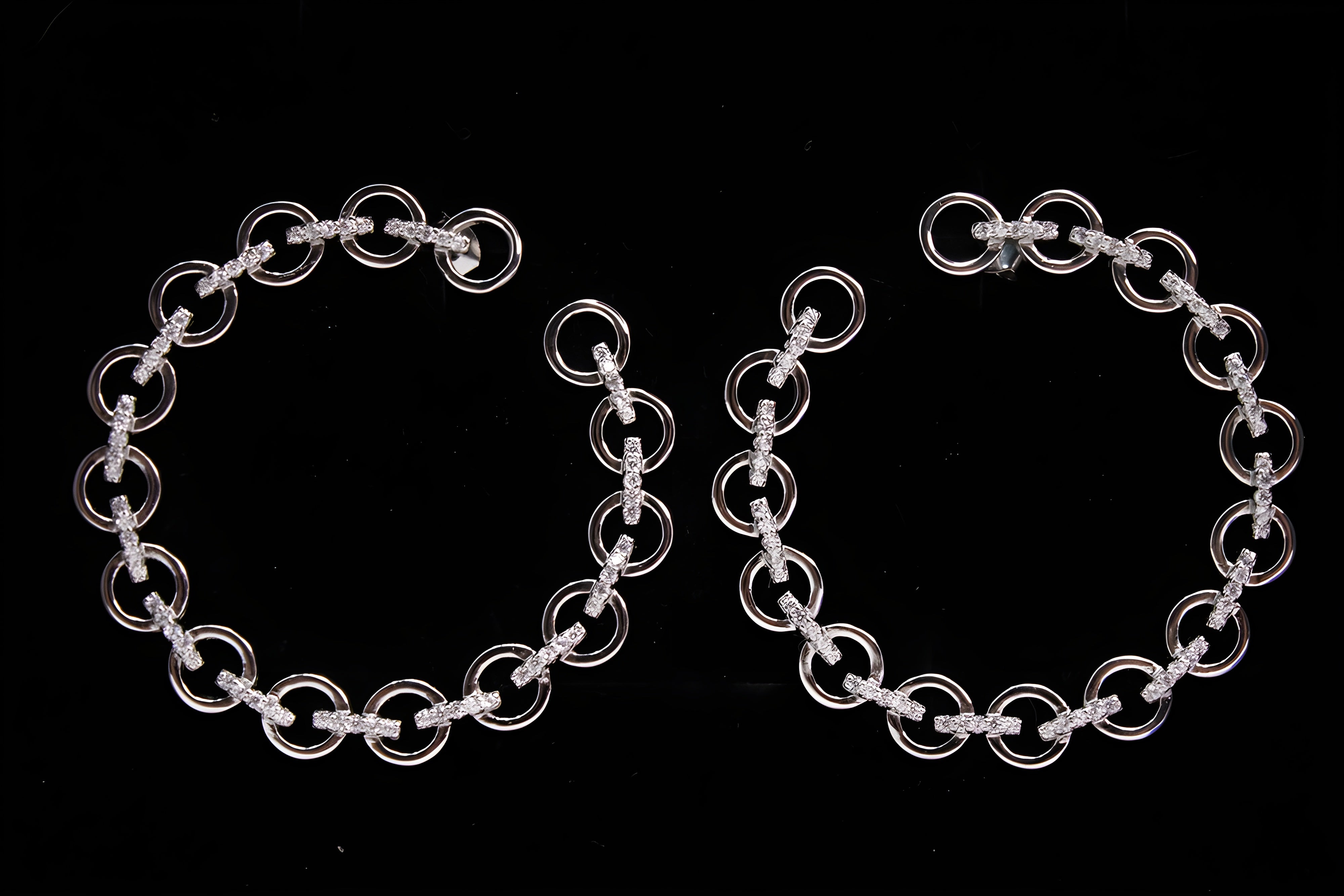Sterling Silver Harmony Swarovski Crystal Hoop Earrings