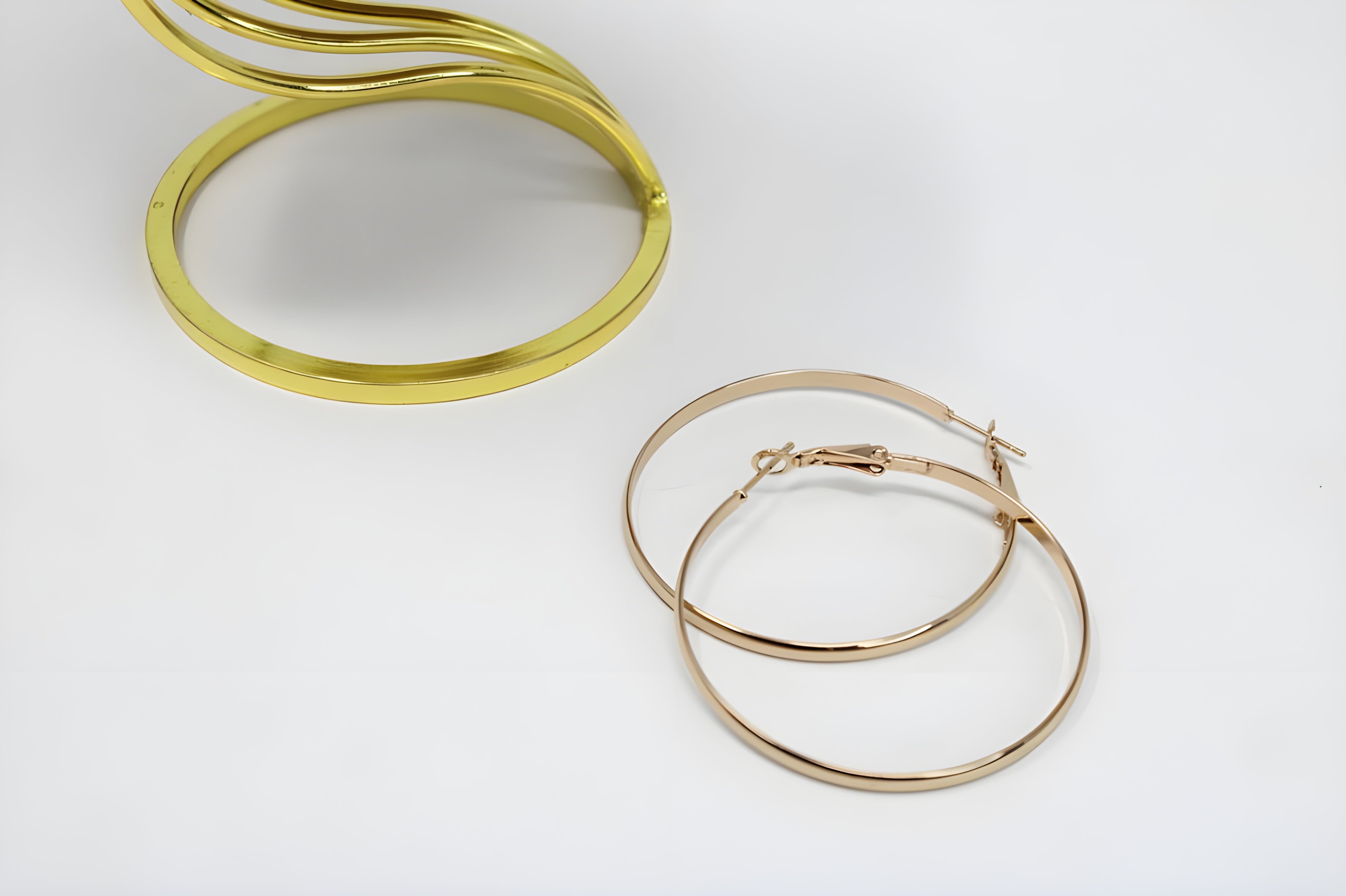 Spring Kiss Golden Hoop Earrings