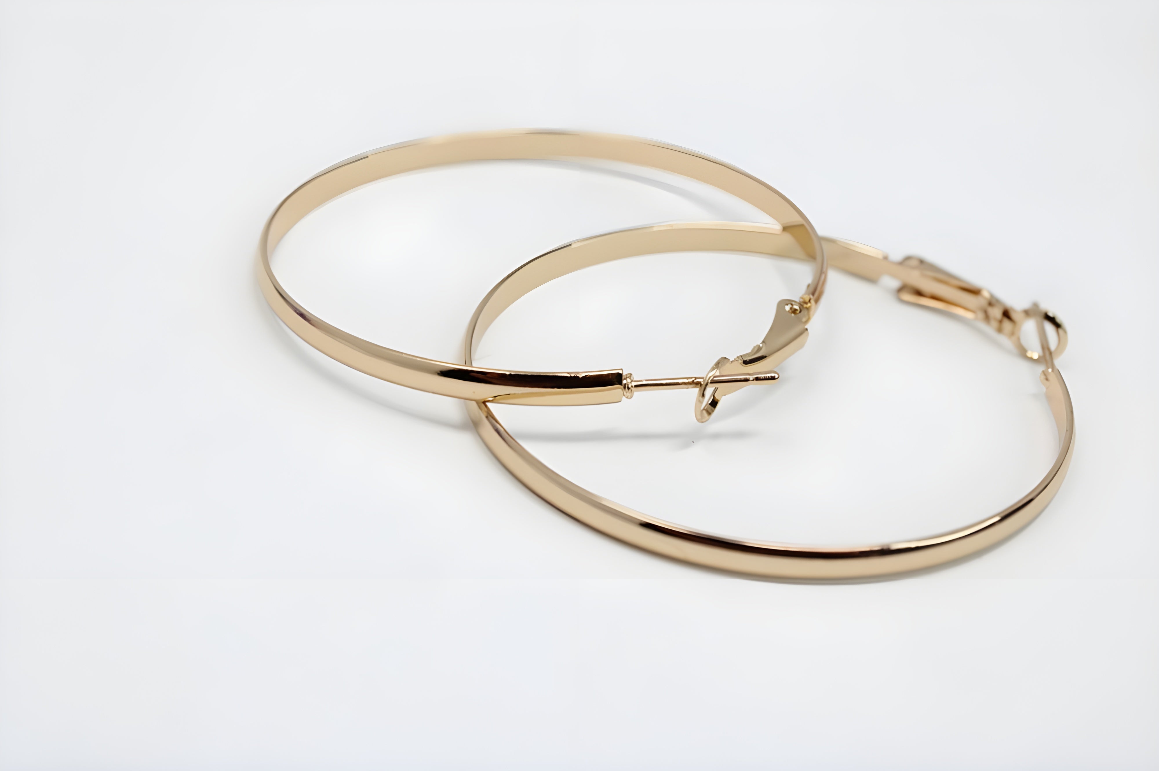 Spring Kiss Golden Hoop Earrings