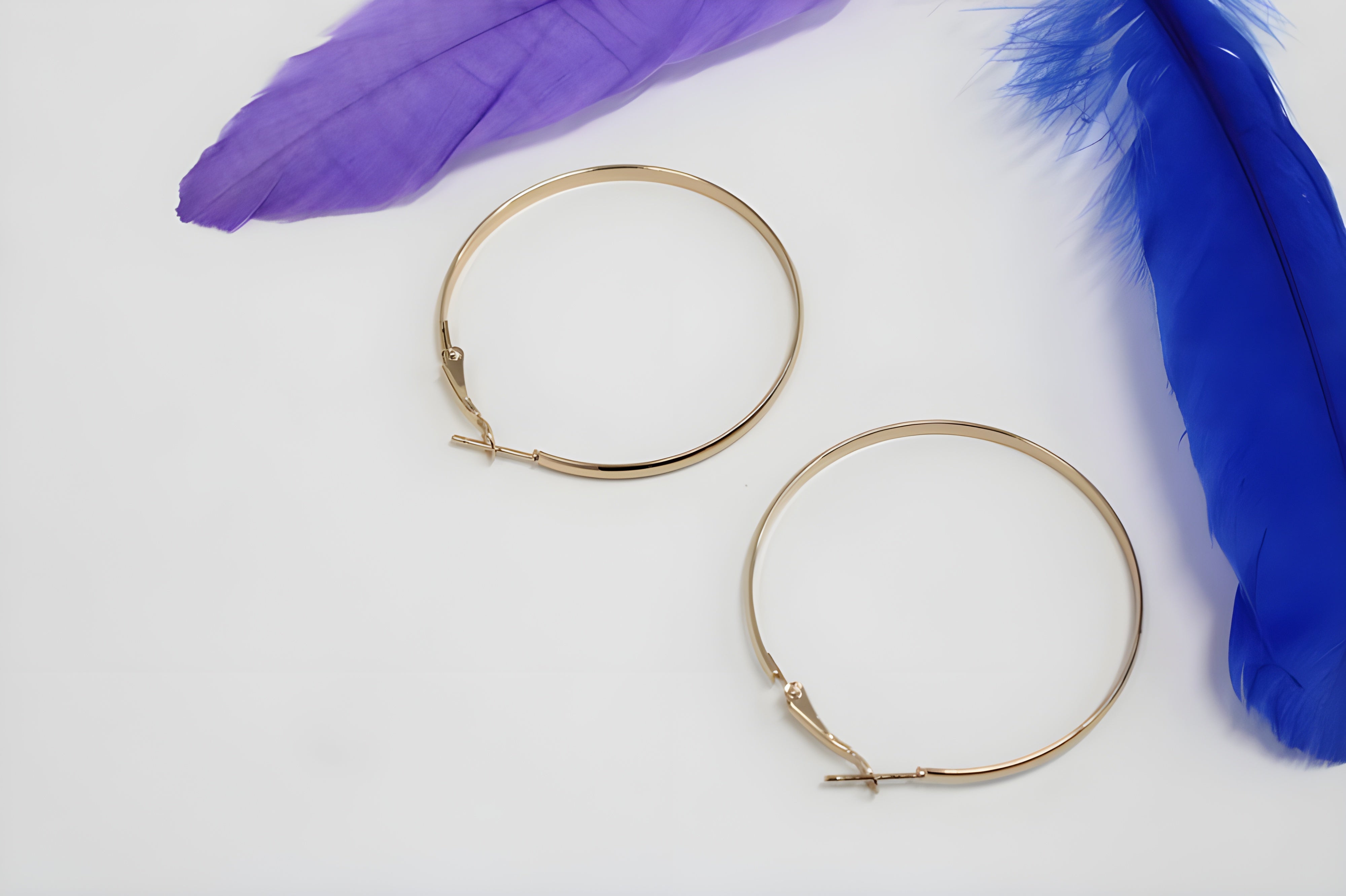 Spring Kiss Golden Hoop Earrings