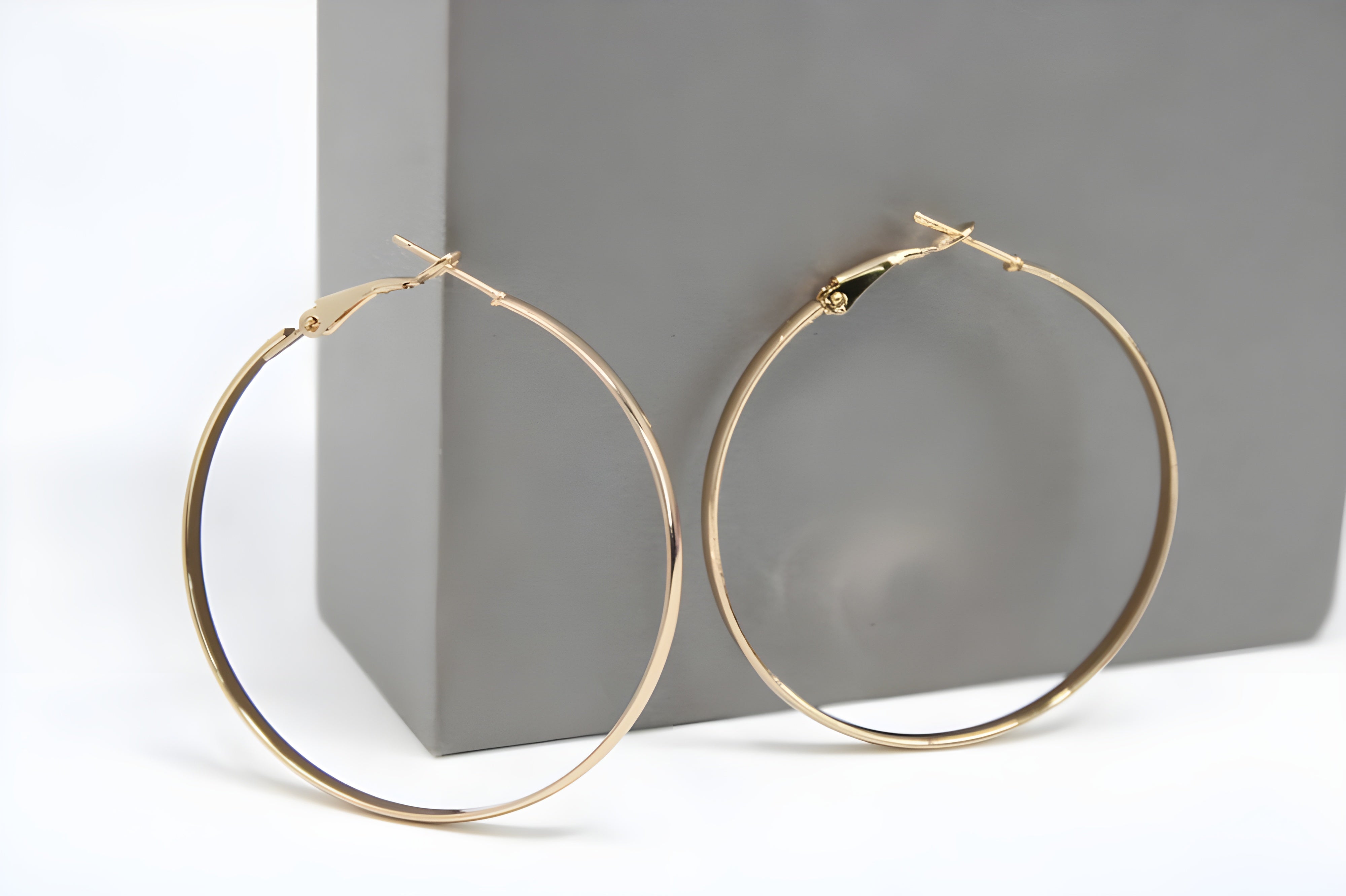 Spring Kiss Golden Hoop Earrings