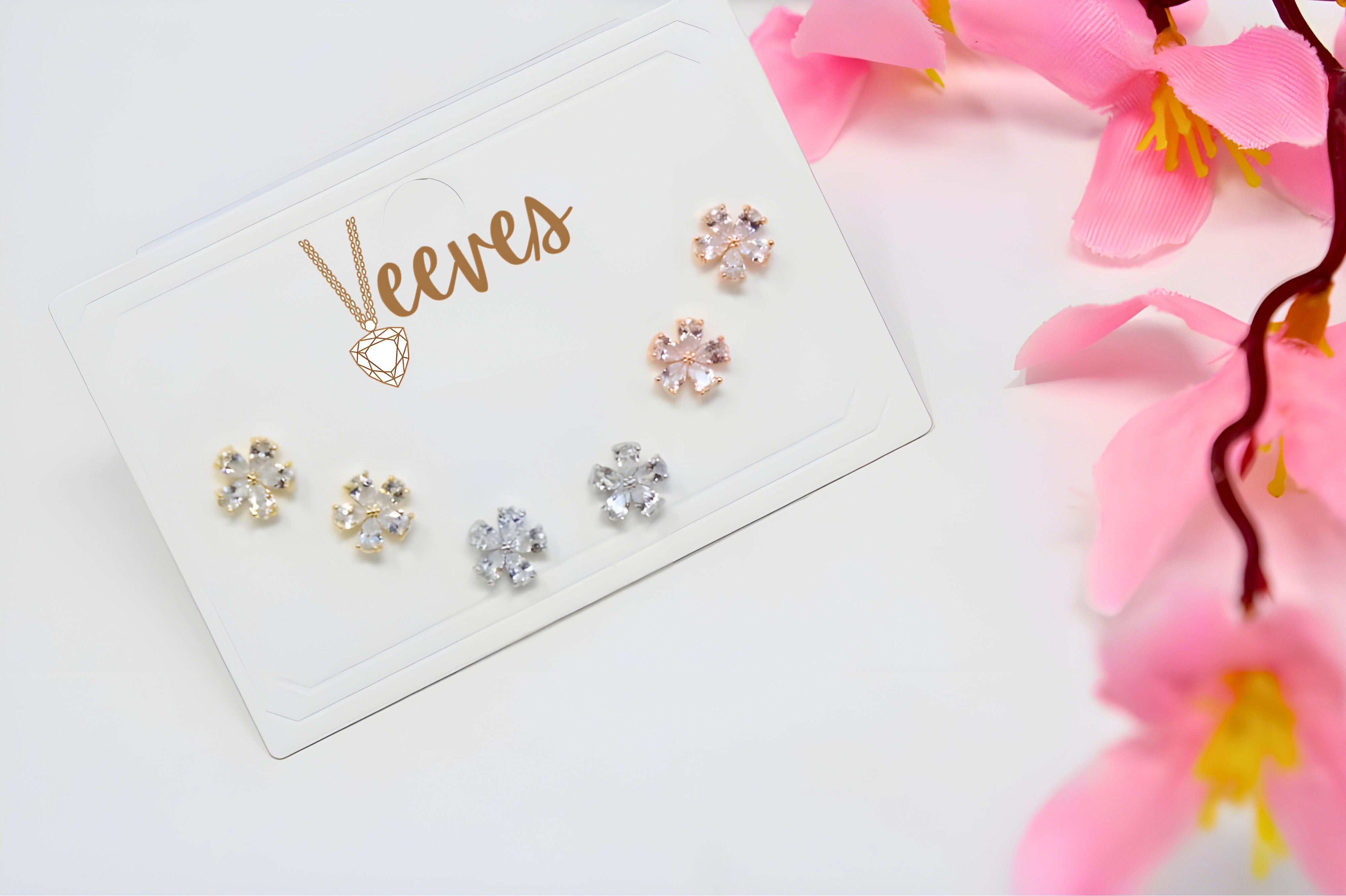 Three-Tone Treat: Rose Gold, Silver & Gold Stud Earring Set